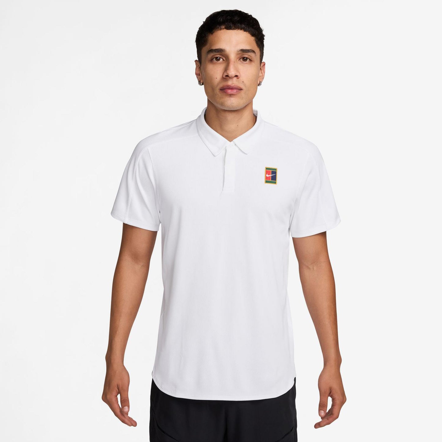 Nike Court Dri-Fit Advantage Slam Pólo Muži - bílá,