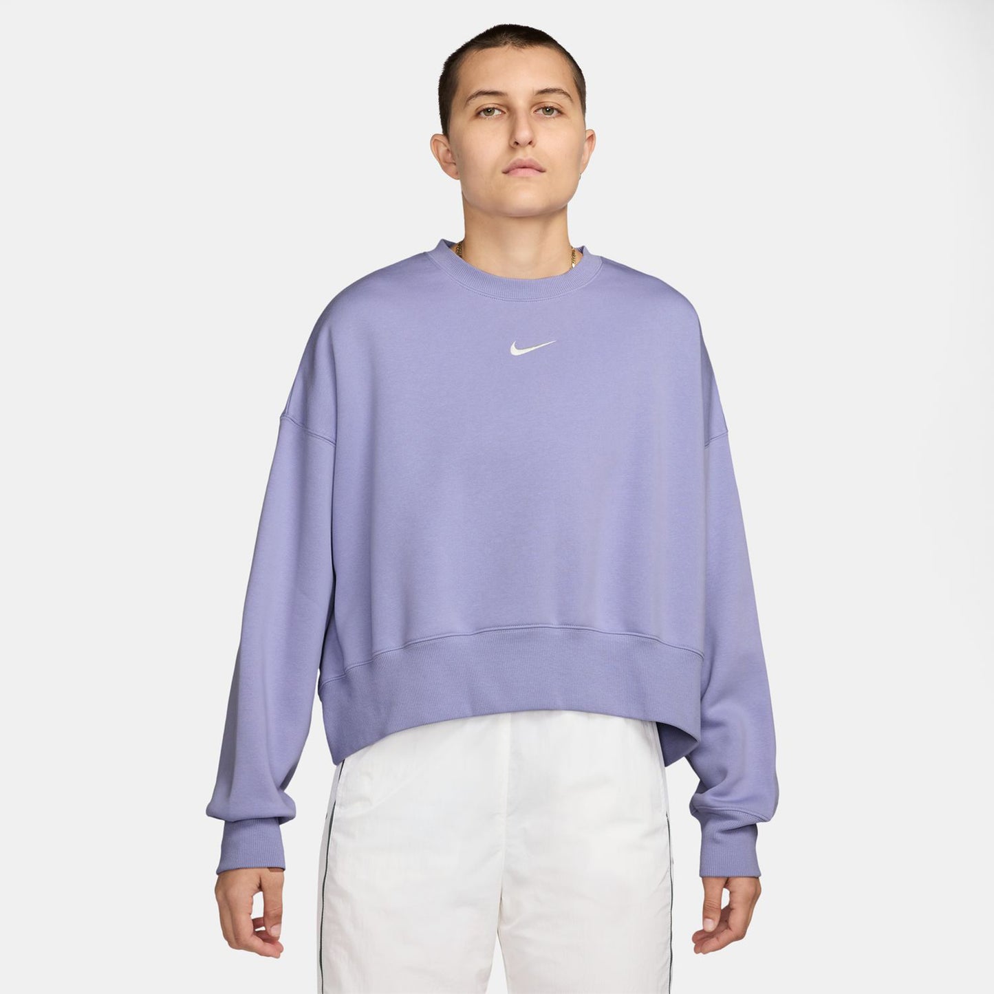 Nike Sportswear Phoenix Fleece Oversized Crew Mikina Dámy-Šeříková