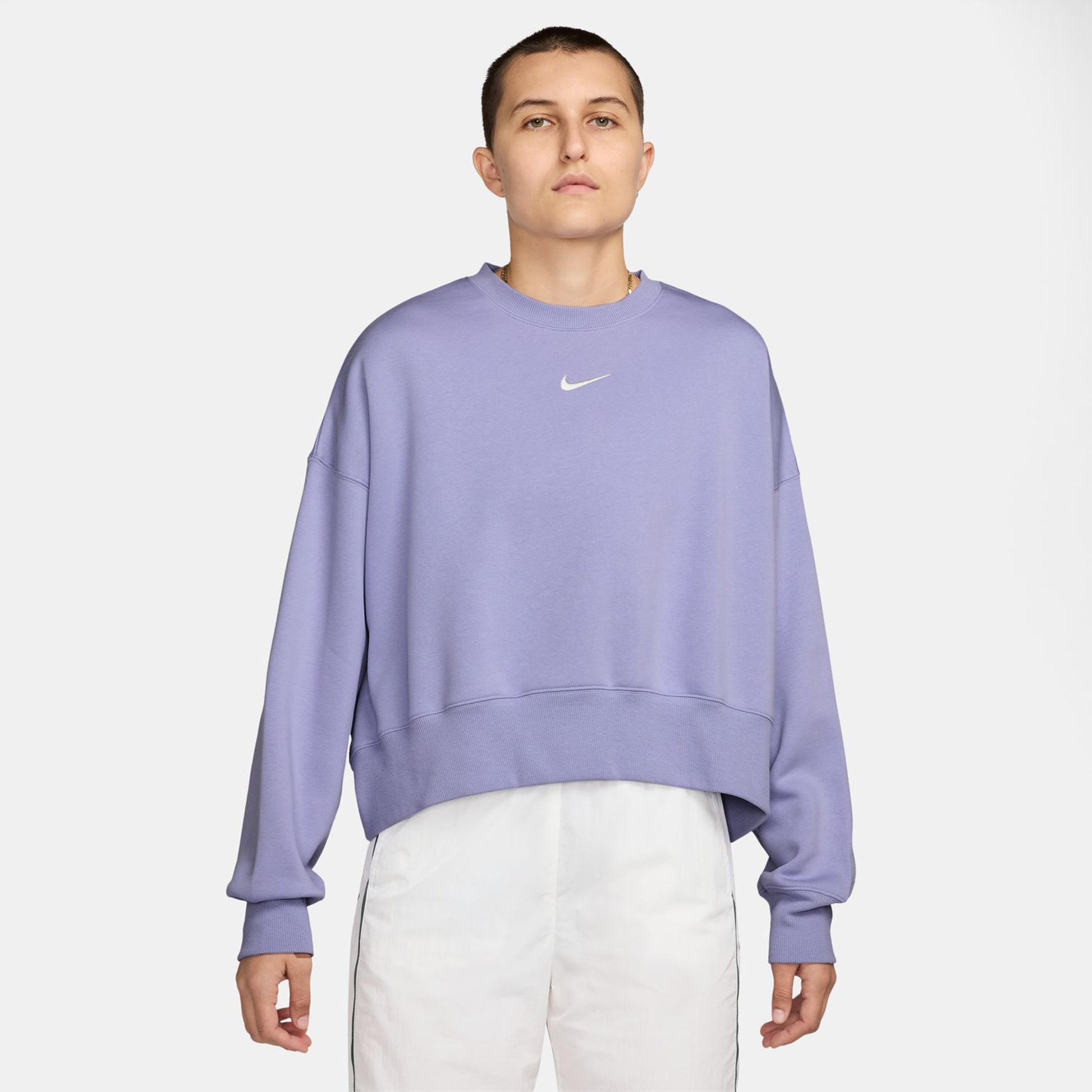 Nike Sportswear Phoenix Fleece Oversized Crew Mikina Dámy-Šeříková