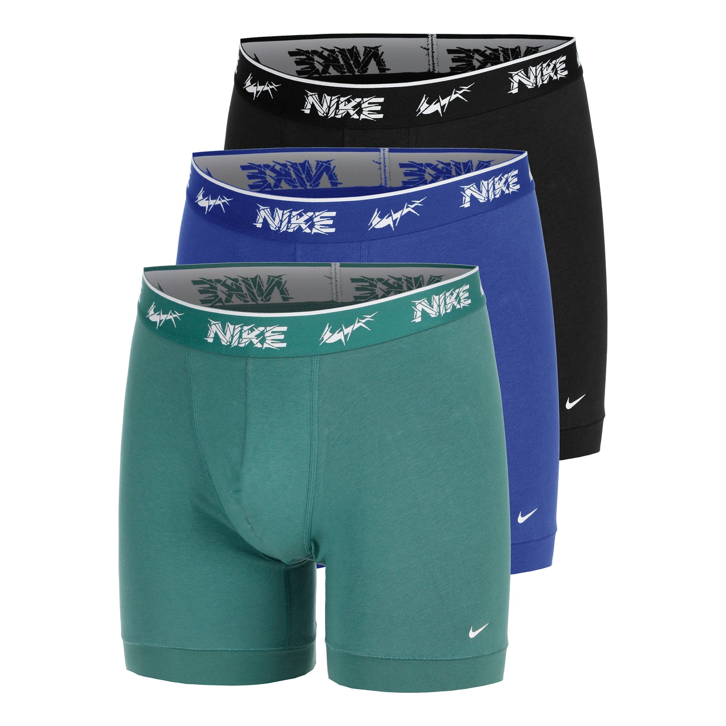 Nike Everyday Cotton Stretch Trenýrky 3ks v baleni Muži - vícebarevné, černá