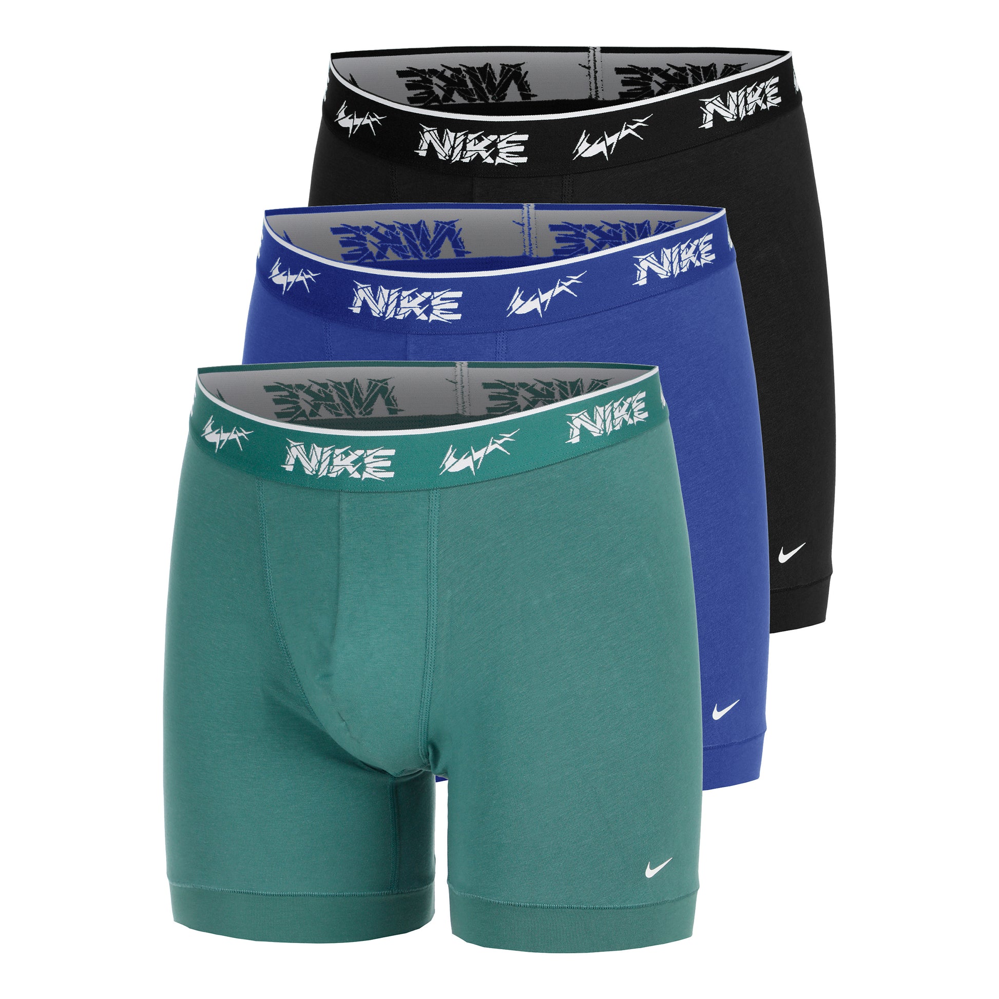 Nike Everyday Cotton Stretch Trenýrky 3ks v baleni Muži - vícebarevné, černá