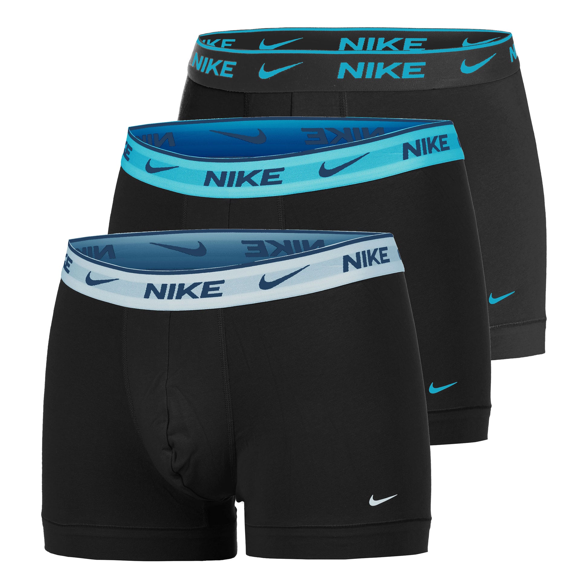 Nike Everyday Stretch Trunk Trenýrky 3ks v baleni Muži - černá, modrá