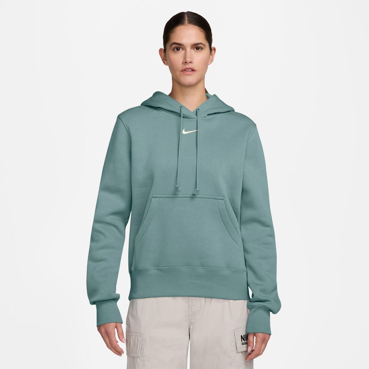 Nike Phoenix Fleece Hoody Dámy-Šalvěj