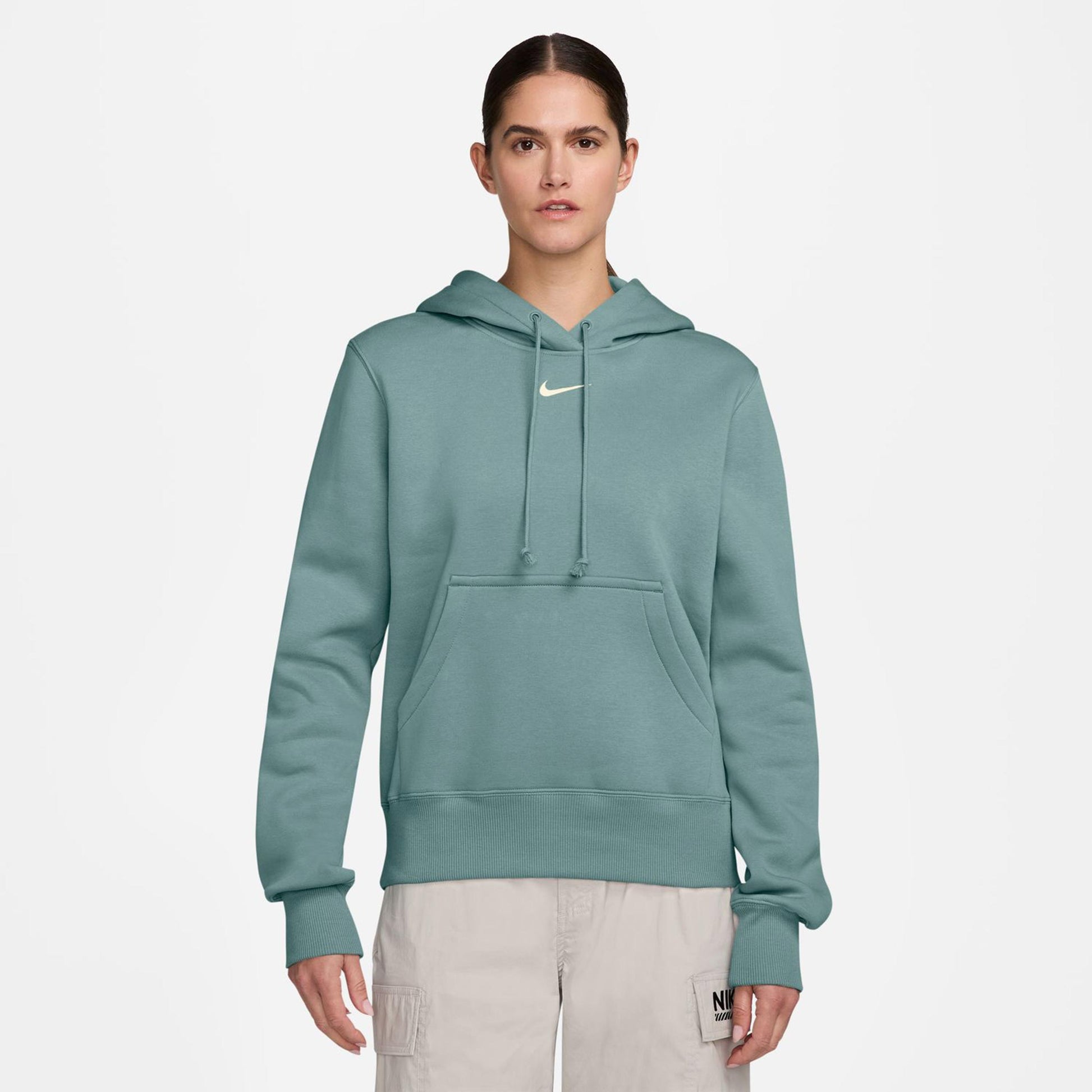 Nike Phoenix Fleece Hoody Dámy-Šalvěj
