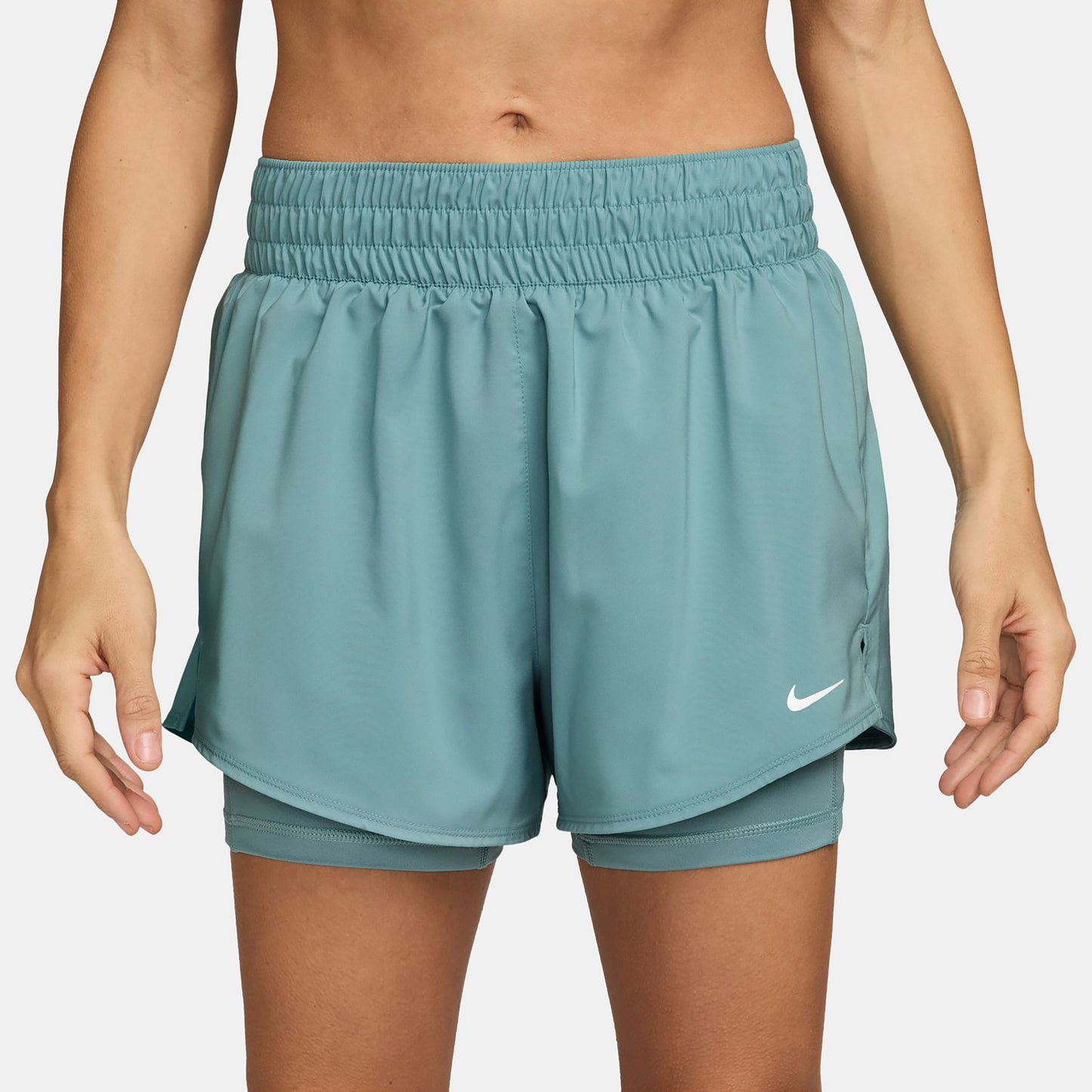Nike Dri-Fit One High Rise 2in1 3in Šortky Dámy - šalvěj