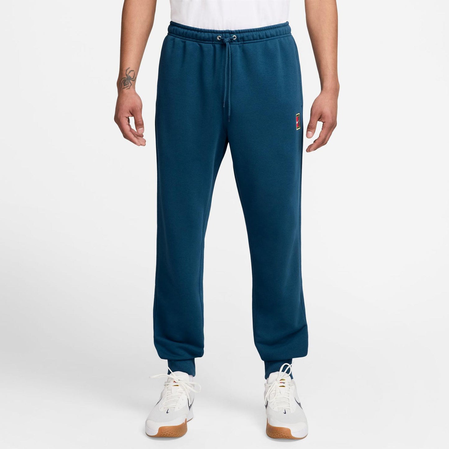 Nike Court Dri-Fit Heritage Fleece Tréninkové Kalhoty Muži-Blaugrau