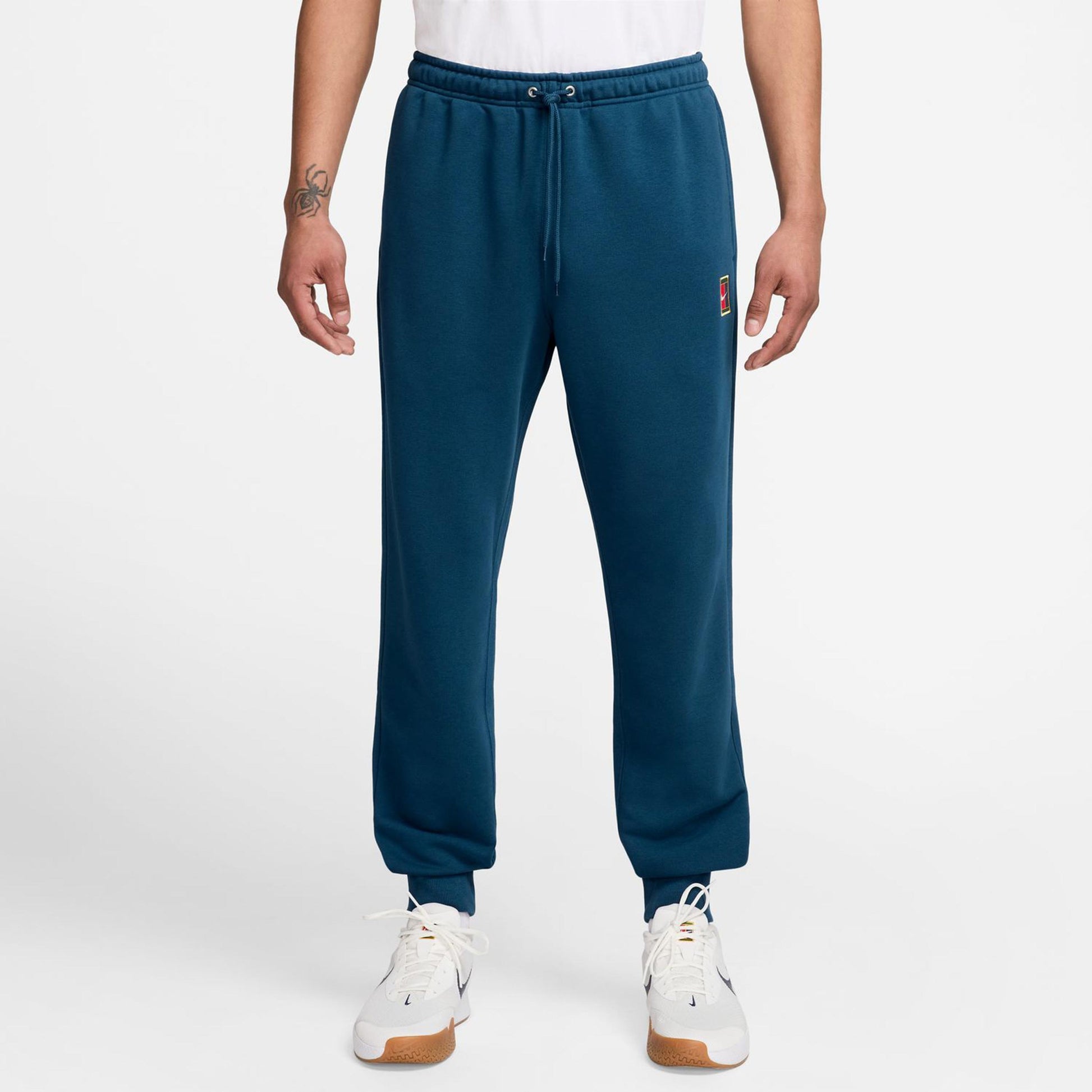 Nike Court Dri-Fit Heritage Fleece Tréninkové Kalhoty Muži-Blaugrau
