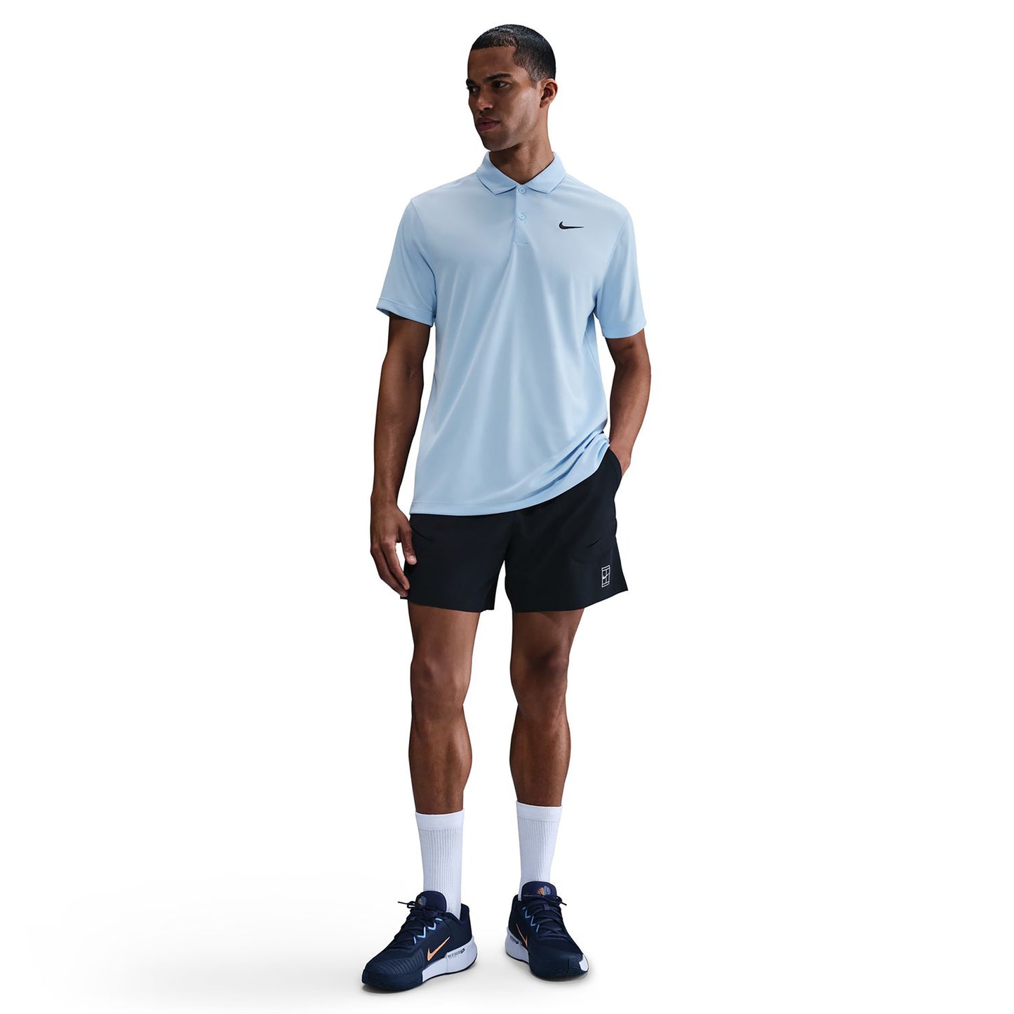 Nike Dri-Fit Victory Court Solid Pólo Muži - světle modrá
