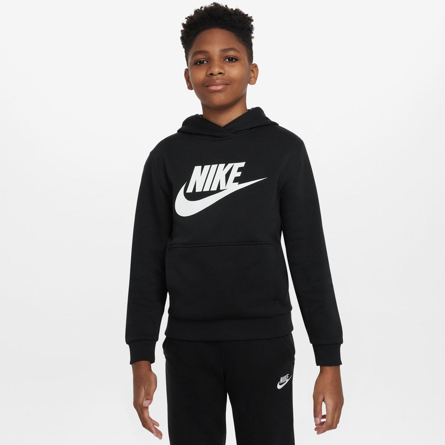 Nike Club Fleece Hoody Děti-Černá