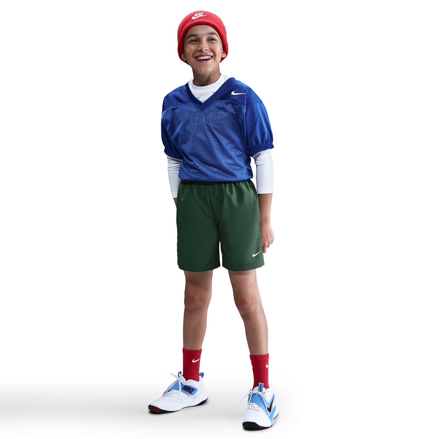 Nike Big Šortky Chlapci-zelená