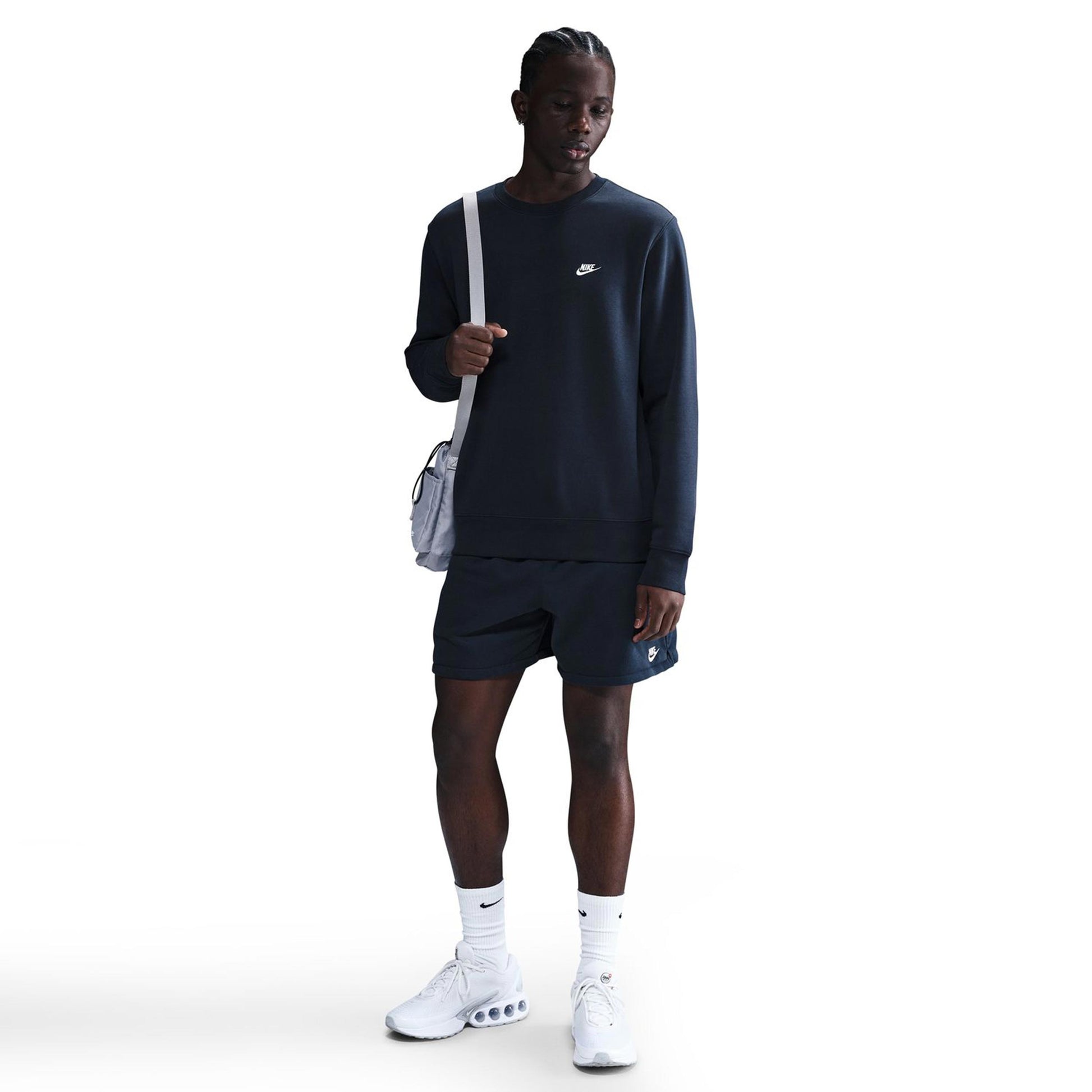 Nike Club Crew Mikina Muži-Tmavě Modrá
