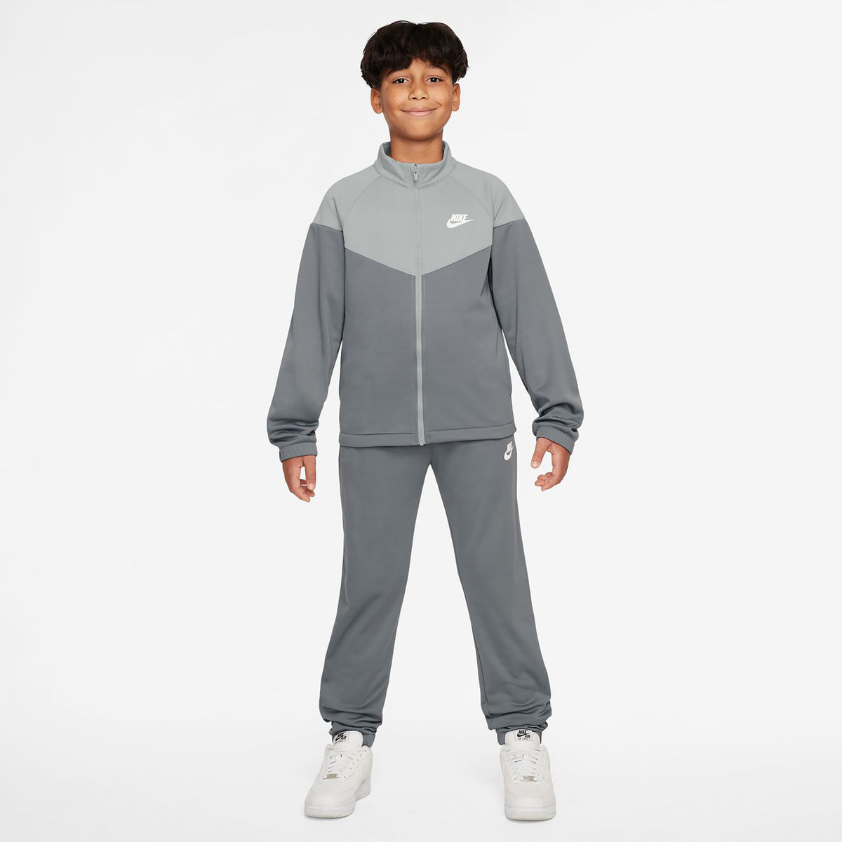 Nike Dri-Fit Full-Zip Tréninkový Souprava Děti-Šedá