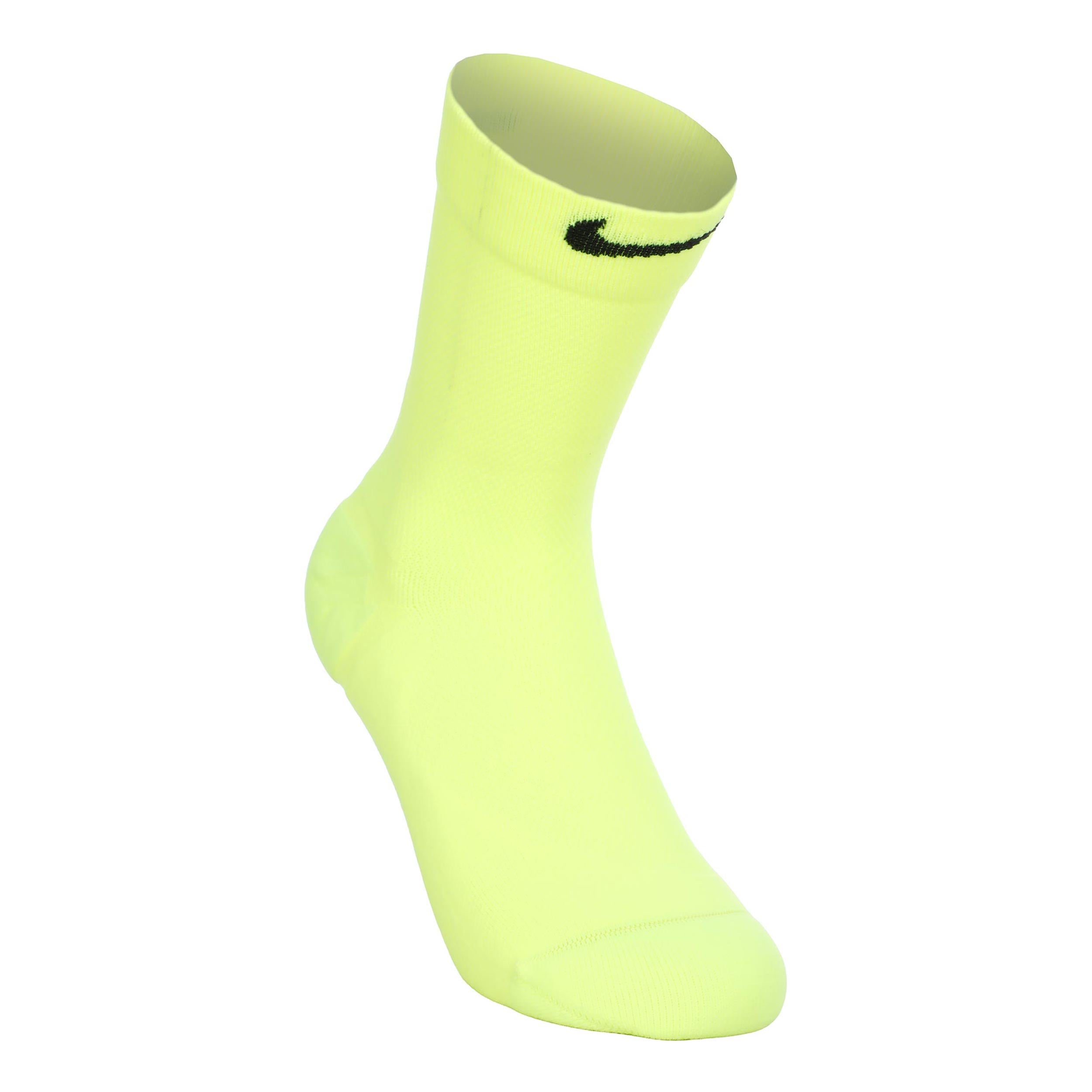 Nike Fast Midweight Crew Running ponožky Unisex - žlutá, černá