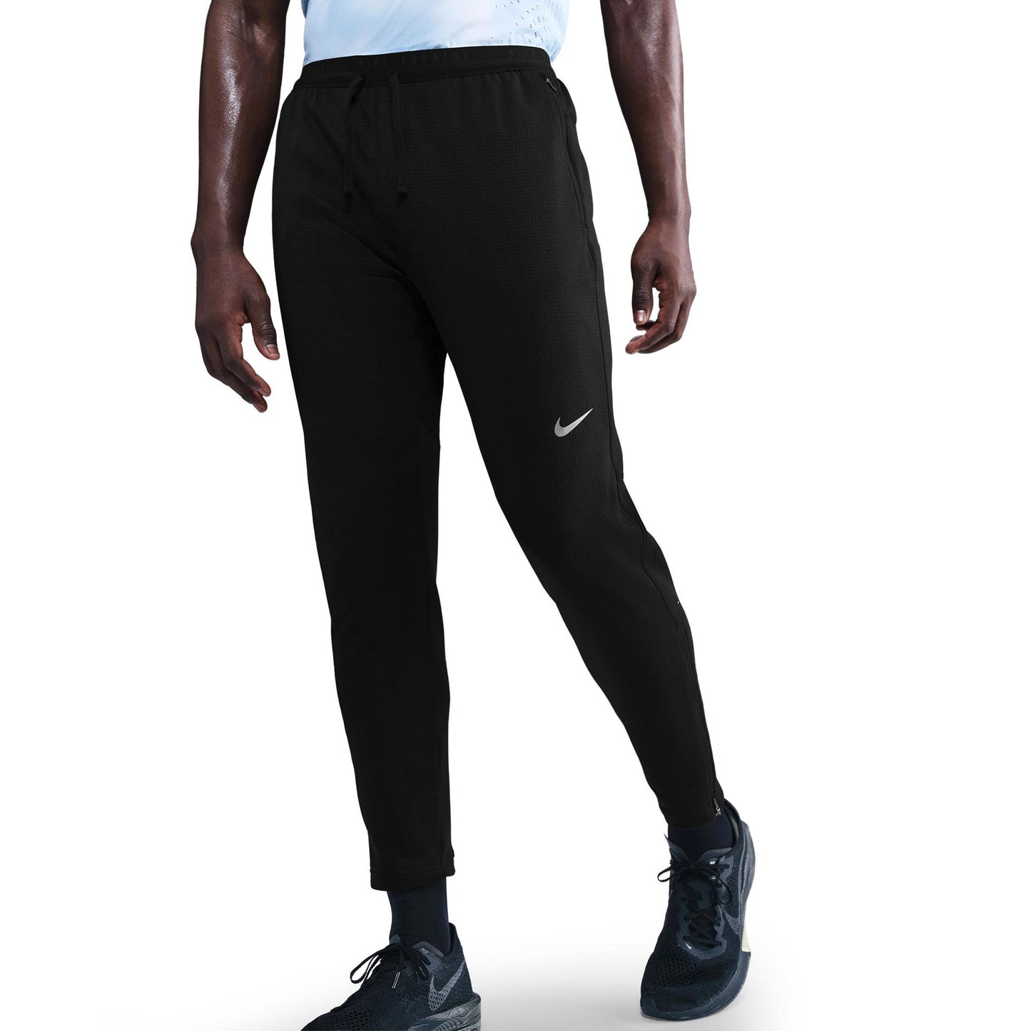 Nike Stride Běžecké kalhoty Muži - černá, stříbrná