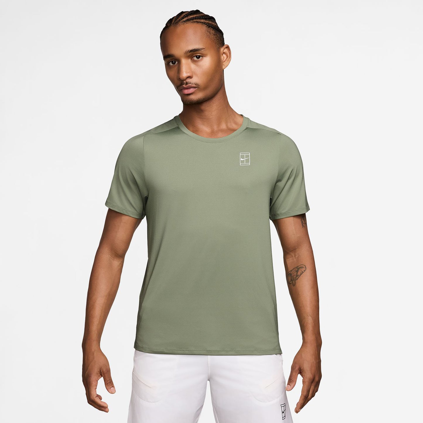 Nike Court Dri-FIT Advantage Tričko Muži-olivová