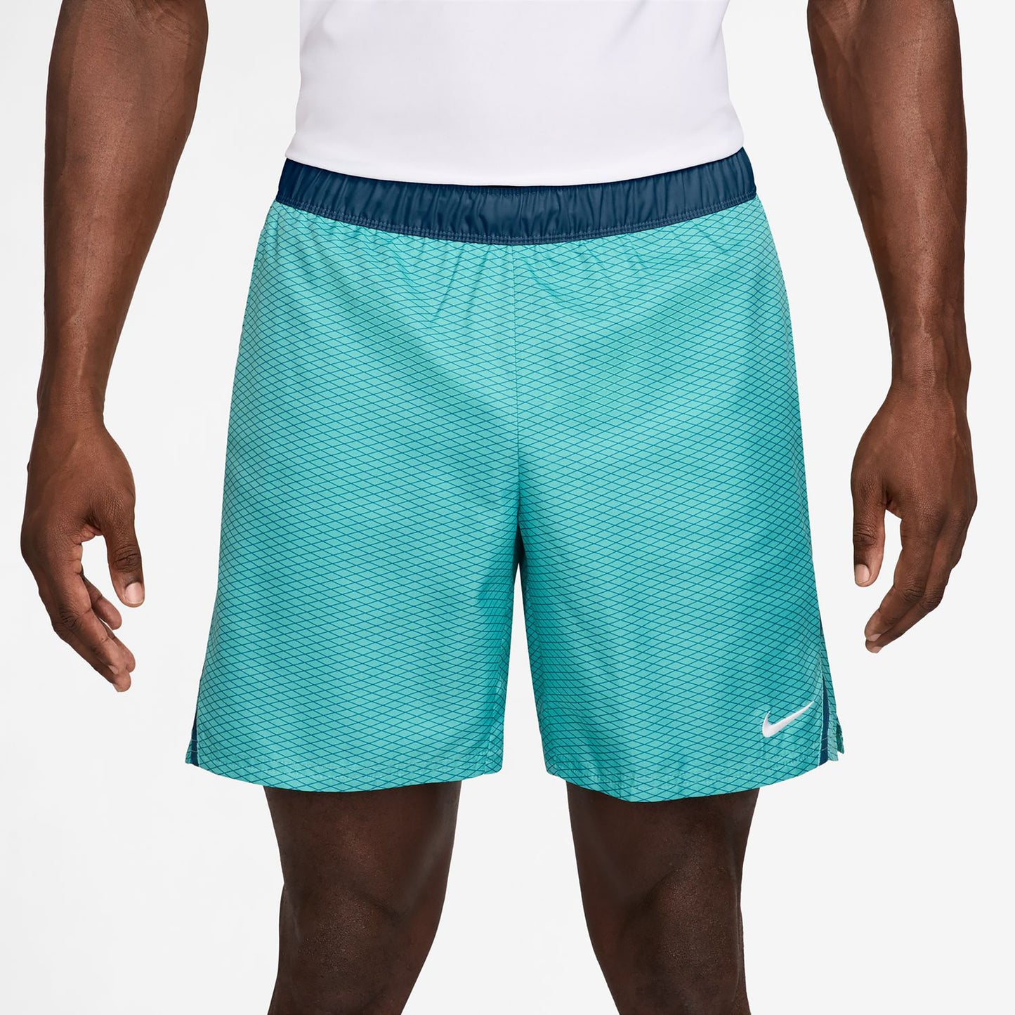 Nike Court Victory Dri-Fit 7in Aop Šortky Muži - tyrkysová, petrolejová