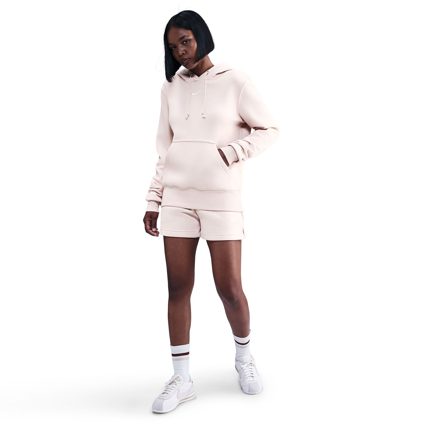 Nike Phoenix Fleece Hoody Dámy-stará růžová
