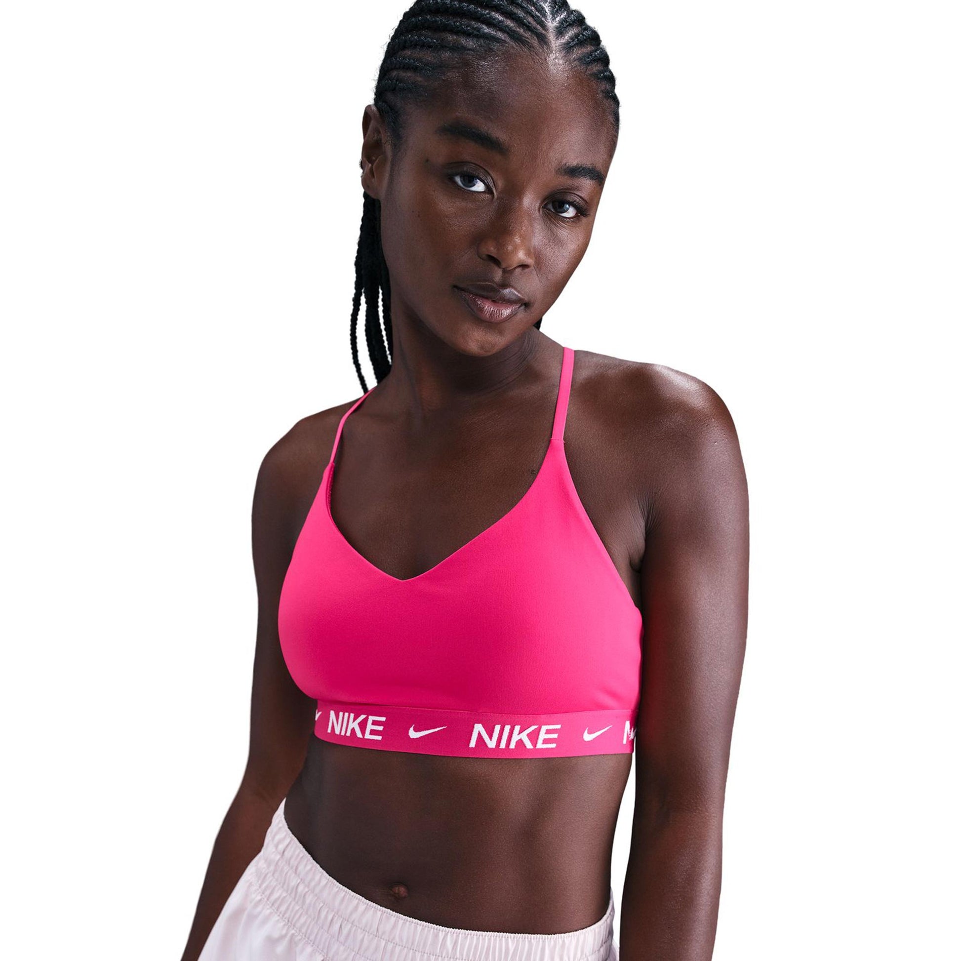 Nike Dri-Fit INDY LGT Support Sportovní podprsenka Dámy-berry