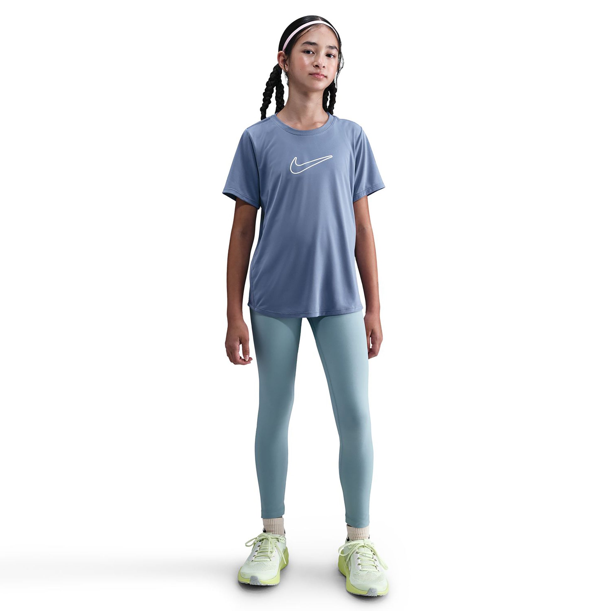 Nike Dri-FIT One Tričko Dívky - blaugrau, bílá