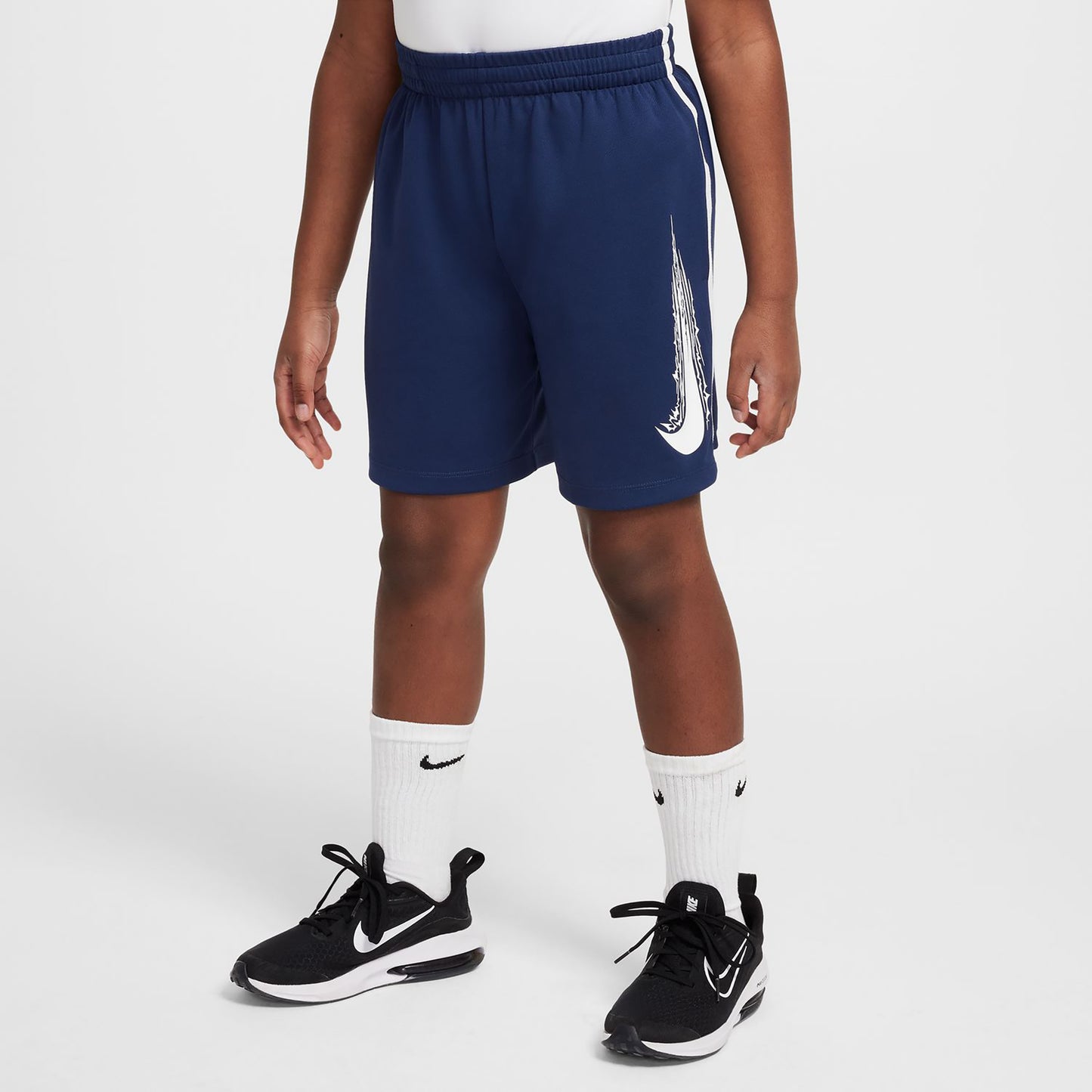 Nike Dri-Fit Multi Šortky Děti - tmavě modrá, bílá