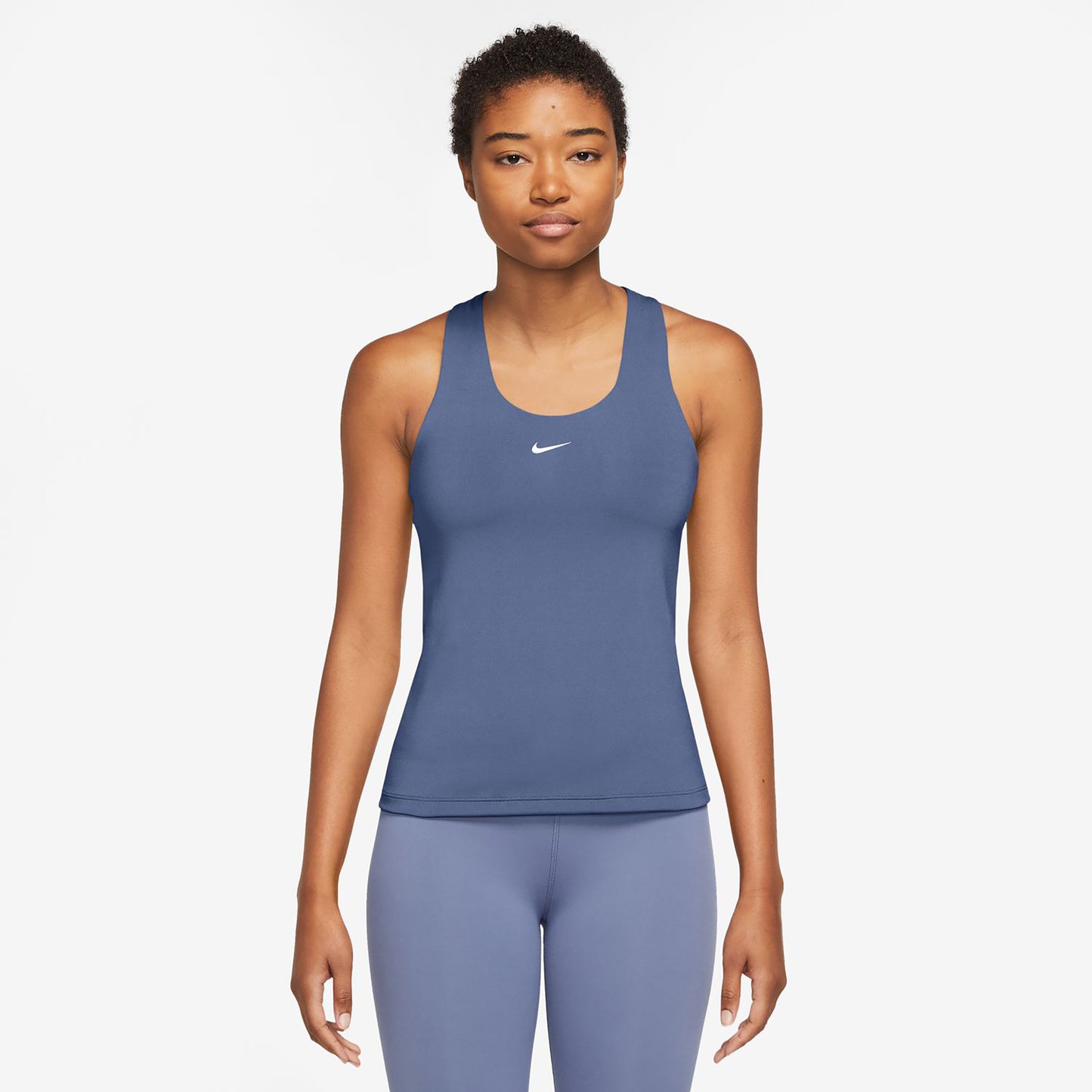 Nike Dri-Fit Swoosh Sportovní tílko Dámy - modrá, bílá