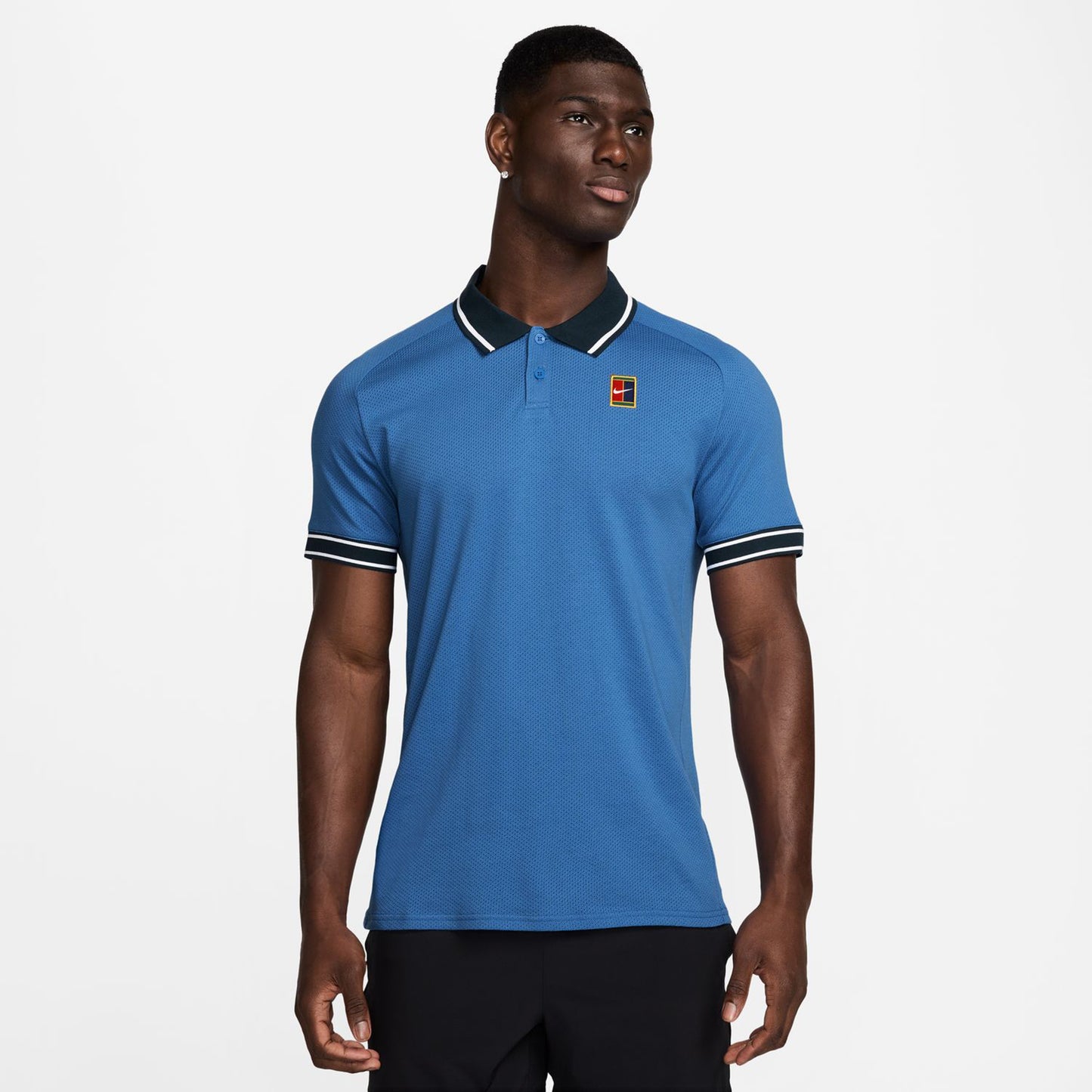 Nike Court Heritage Pólo Muži - modrá, tmavě modrá