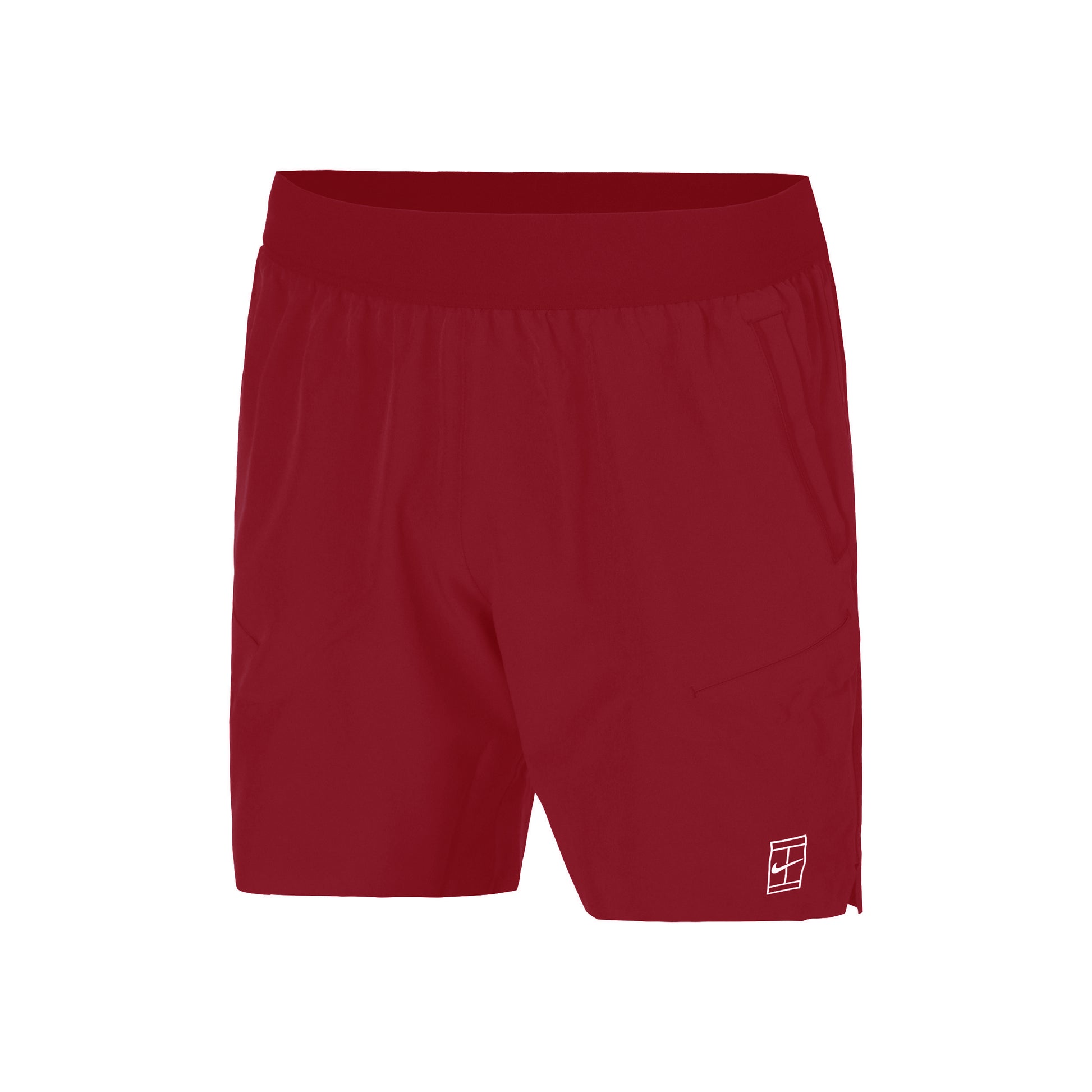 Nike Court Dri-FIT Advantage 6in Šortky Muži - červená, bílá