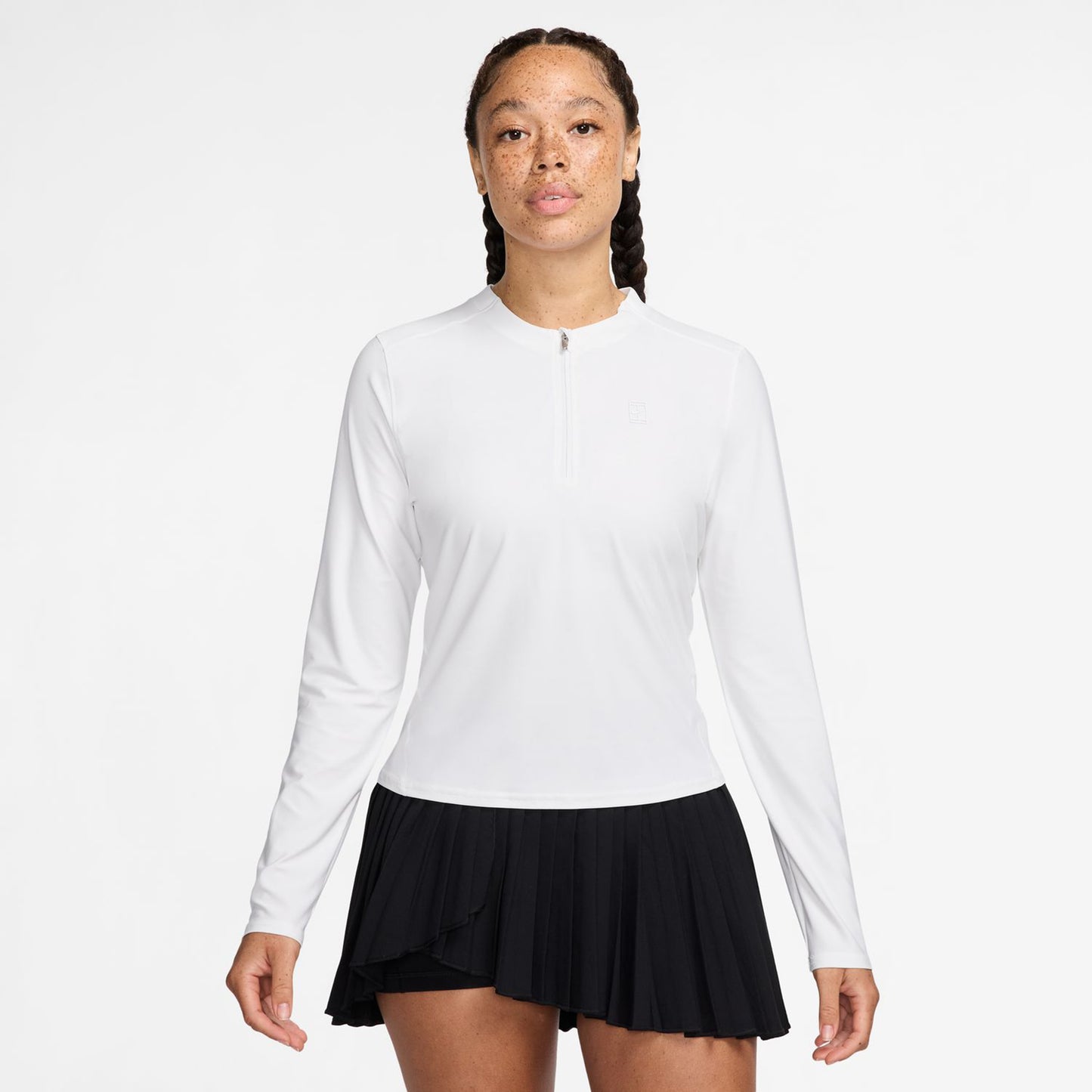 Nike Court Dri-Fit Advantage S Dlouhým Rukávem Dámy-Bílá,Bílá