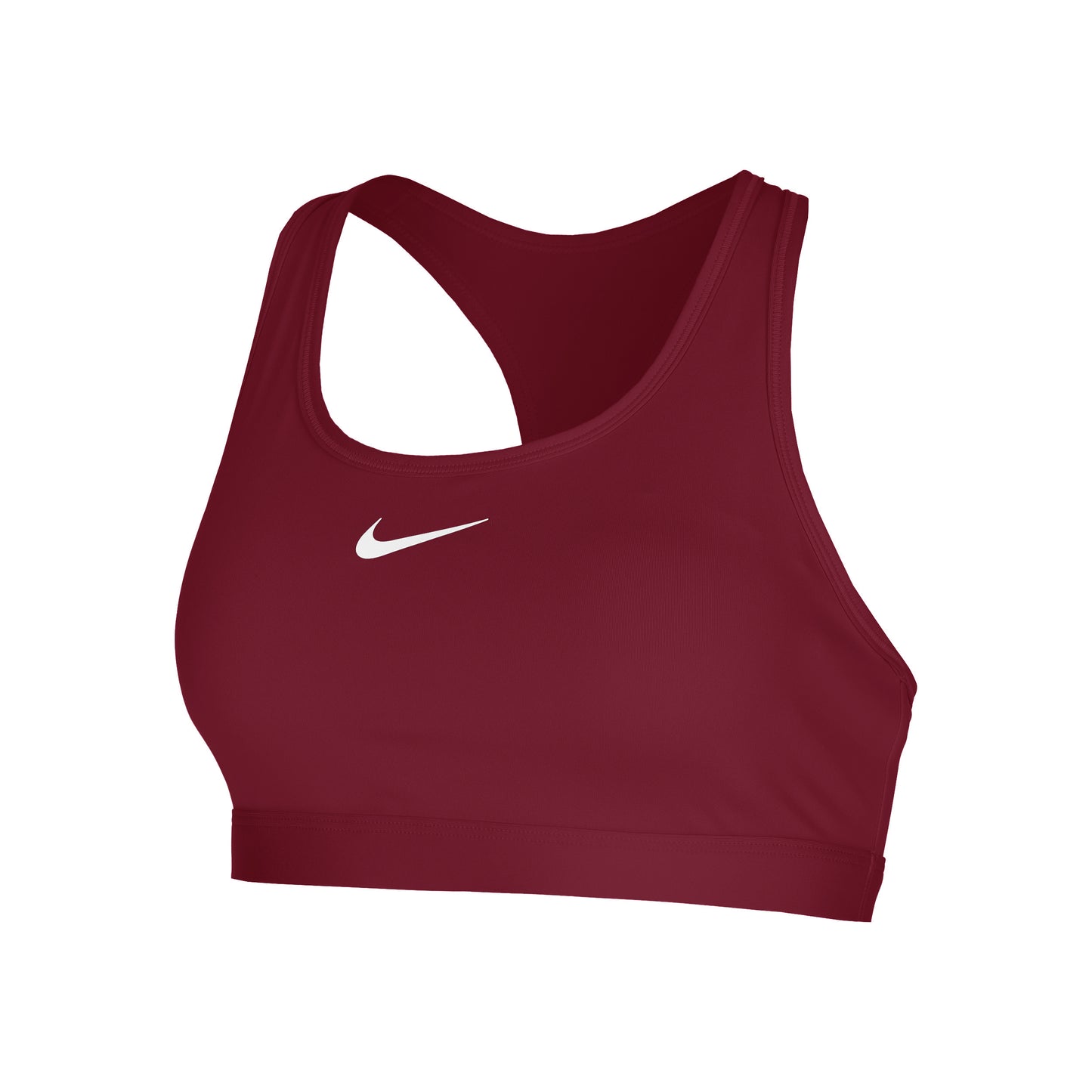 Nike Swoosh Medium Sportovní podprsenka Dámy - tmavě červená, bílá
