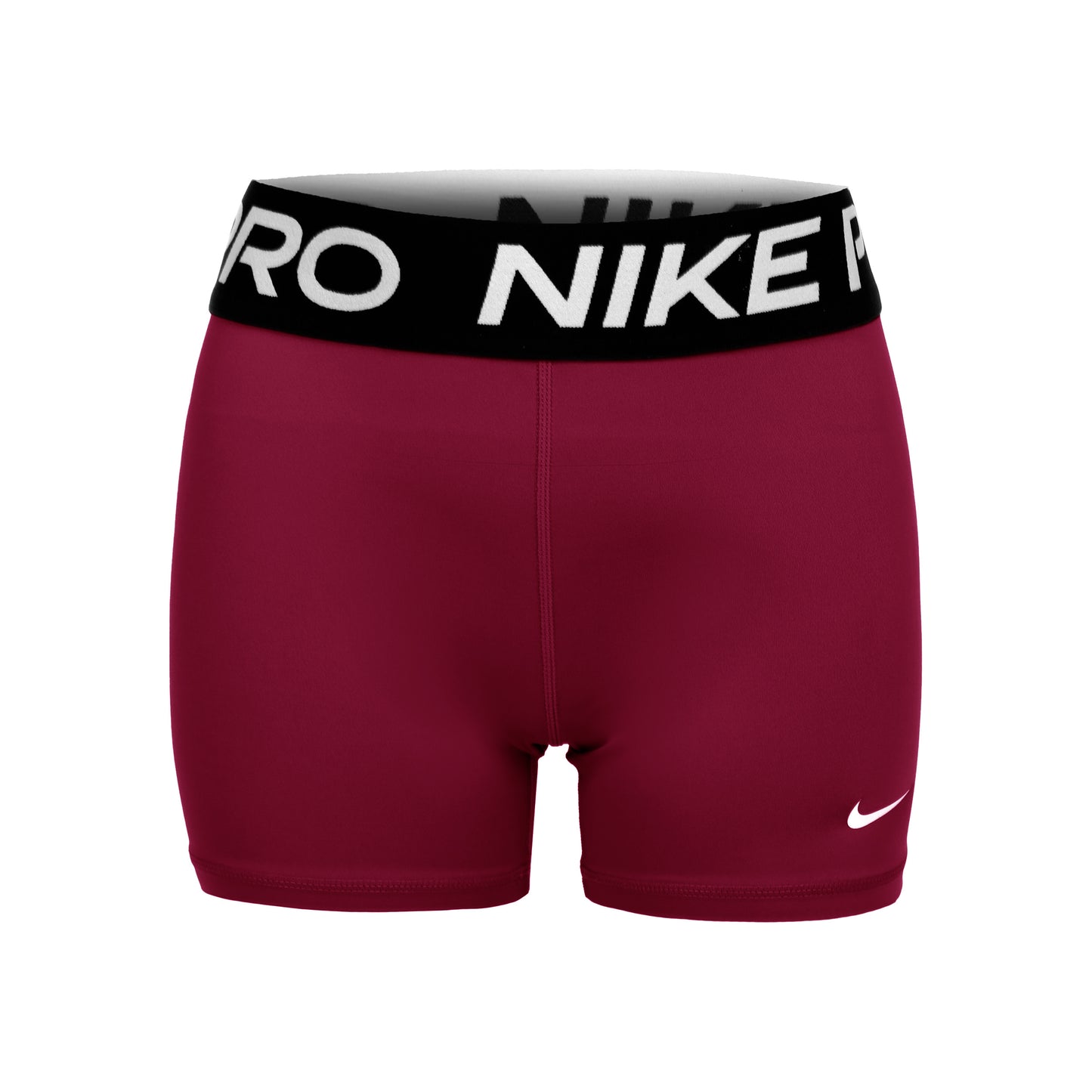 Nike Dri-Fit Big Kids 3in Šortky Dívky - červené víno, černá