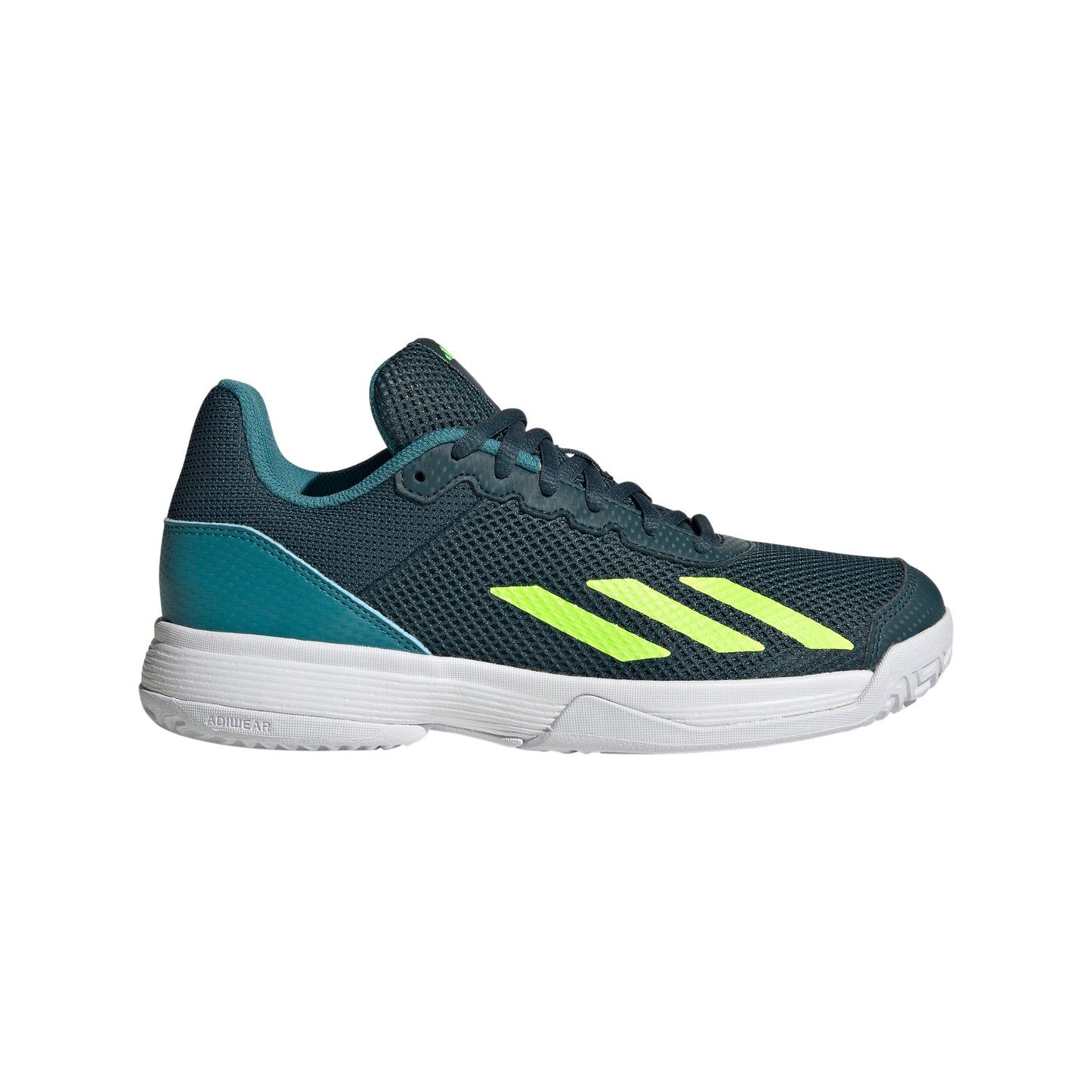 adidas Courtflash Obuv na všechny povrchy Děti - šedá, neonově zelená