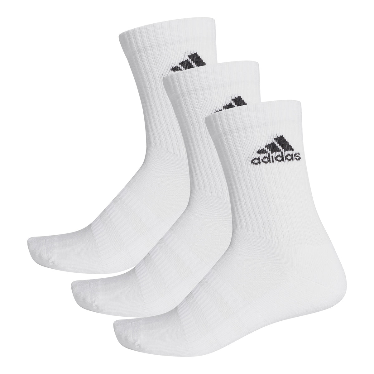 adidas Cush Crew Sportovní ponožky 3ks v baleni Unisex - bílá, černá