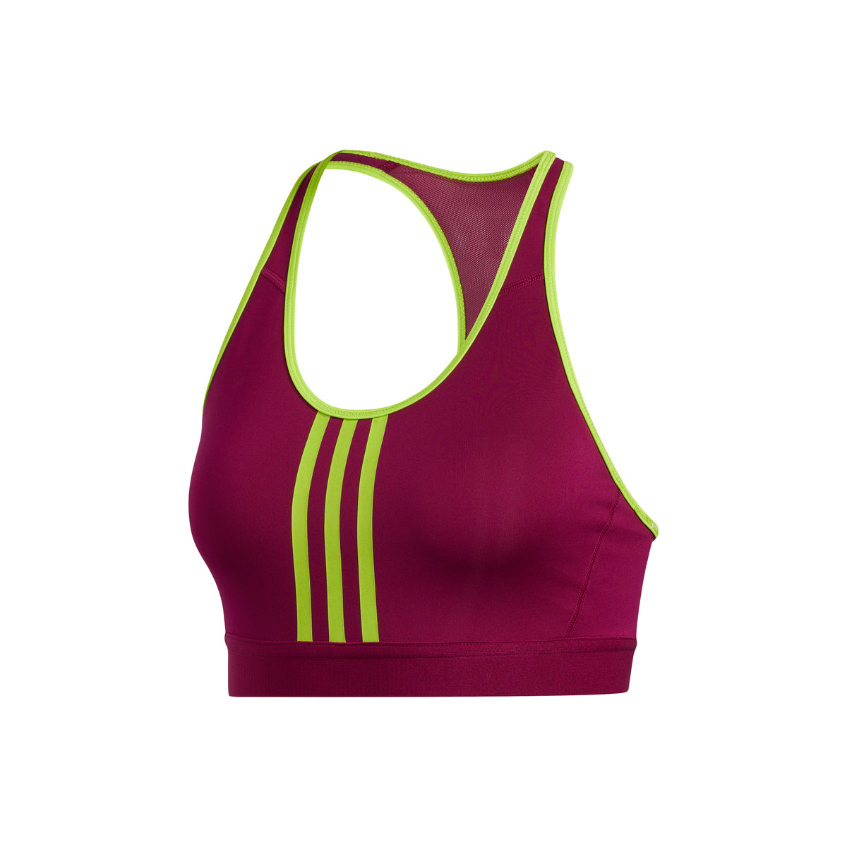 adidas Don´t Rest Alphaskin 3Stripes Sportovní podprsenka Dámy - berry, neonově zelená