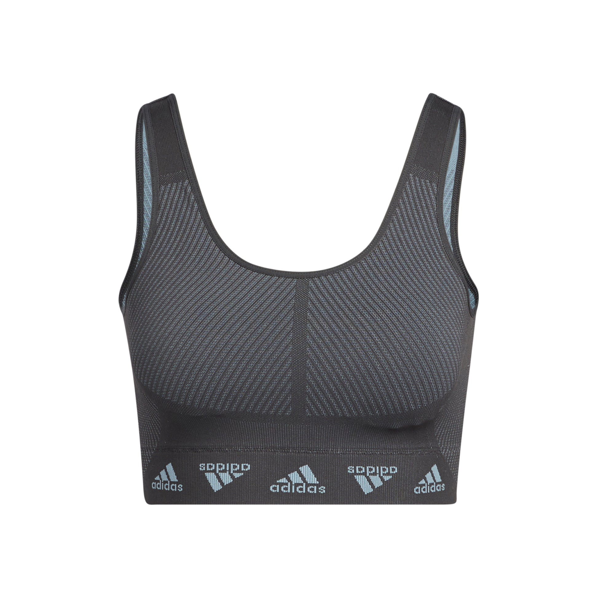 adidas Aeroknit Sportovní podprsenka Dámy - tmavě šedá
