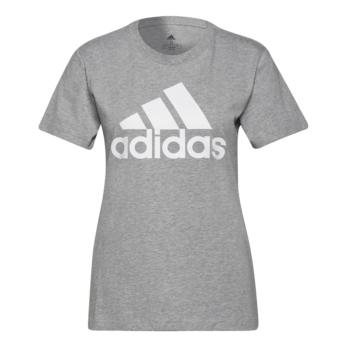 adidas Big Logo Tričko Dámy-Šedá,Bílá