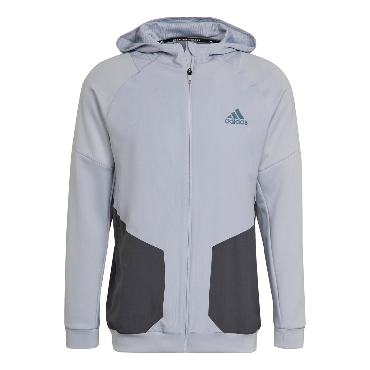 adidas Training Mikina s kapucí Muži - stříbrná, šedá