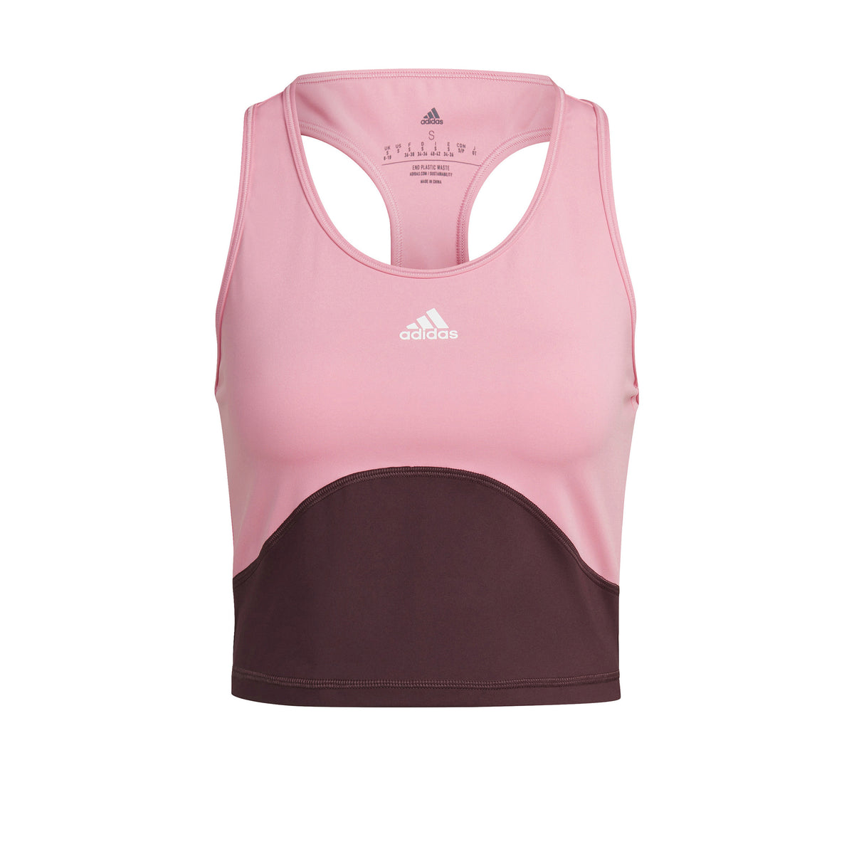 adidas High Intensity Cropped Sportovní tílko Dámy - růžová,