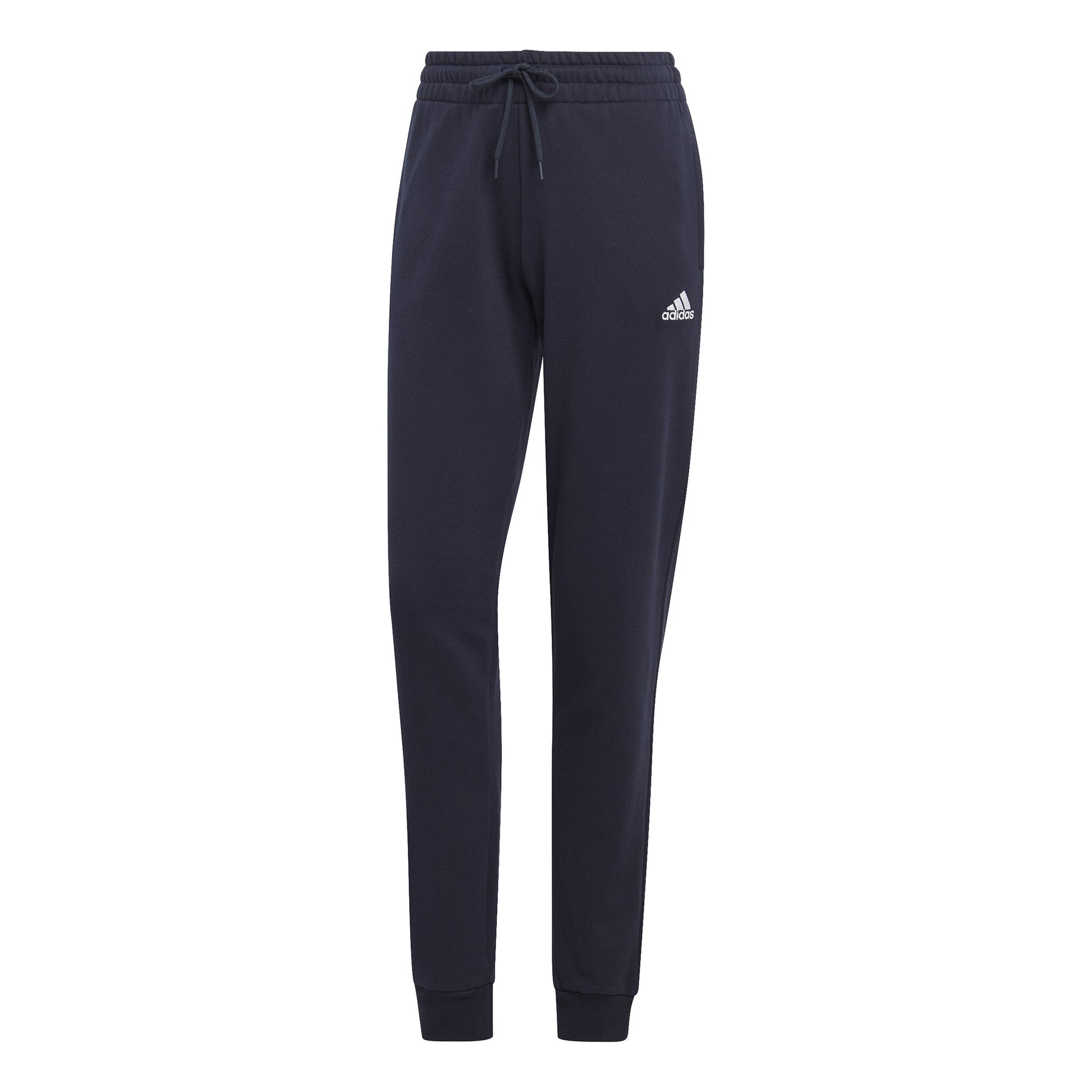 adidas Essentials Linear French Terry Tréninkové kalhoty Dámy - tmavě modrá, bílá