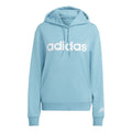 Linear French Terry Hoody Dámy - tyrkysová, bílá