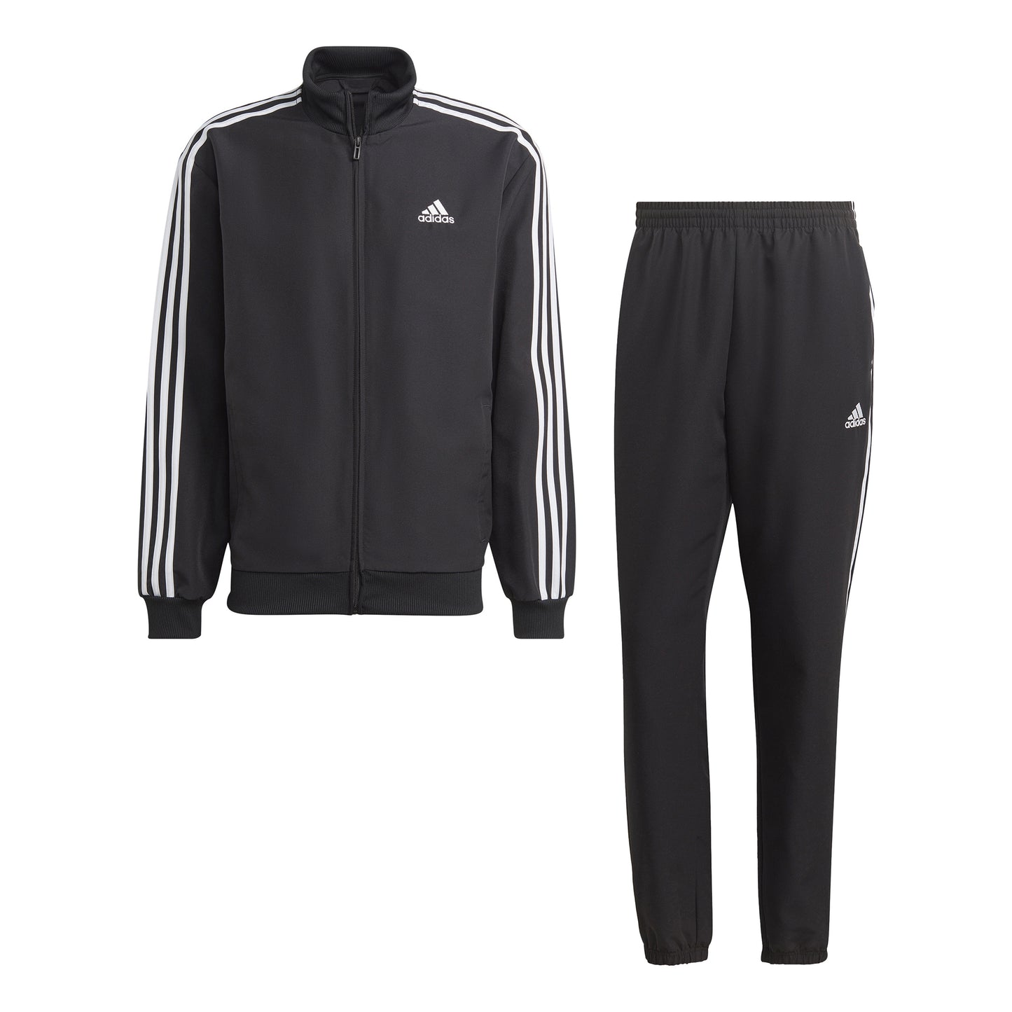 adidas 3Stripes Woven Tréninkový souprava Muži - černá, bílá