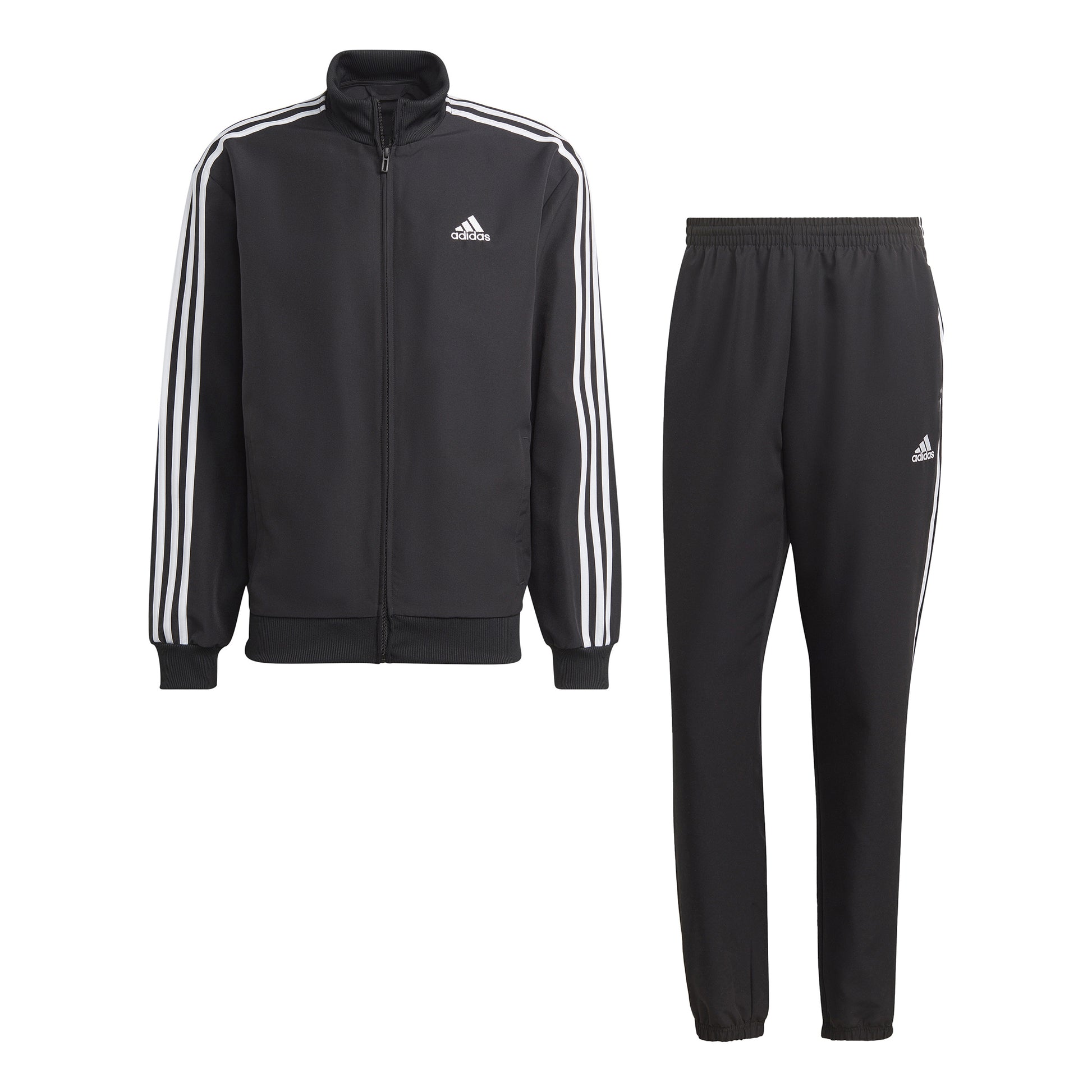adidas 3Stripes Woven Tréninkový souprava Muži - černá, bílá