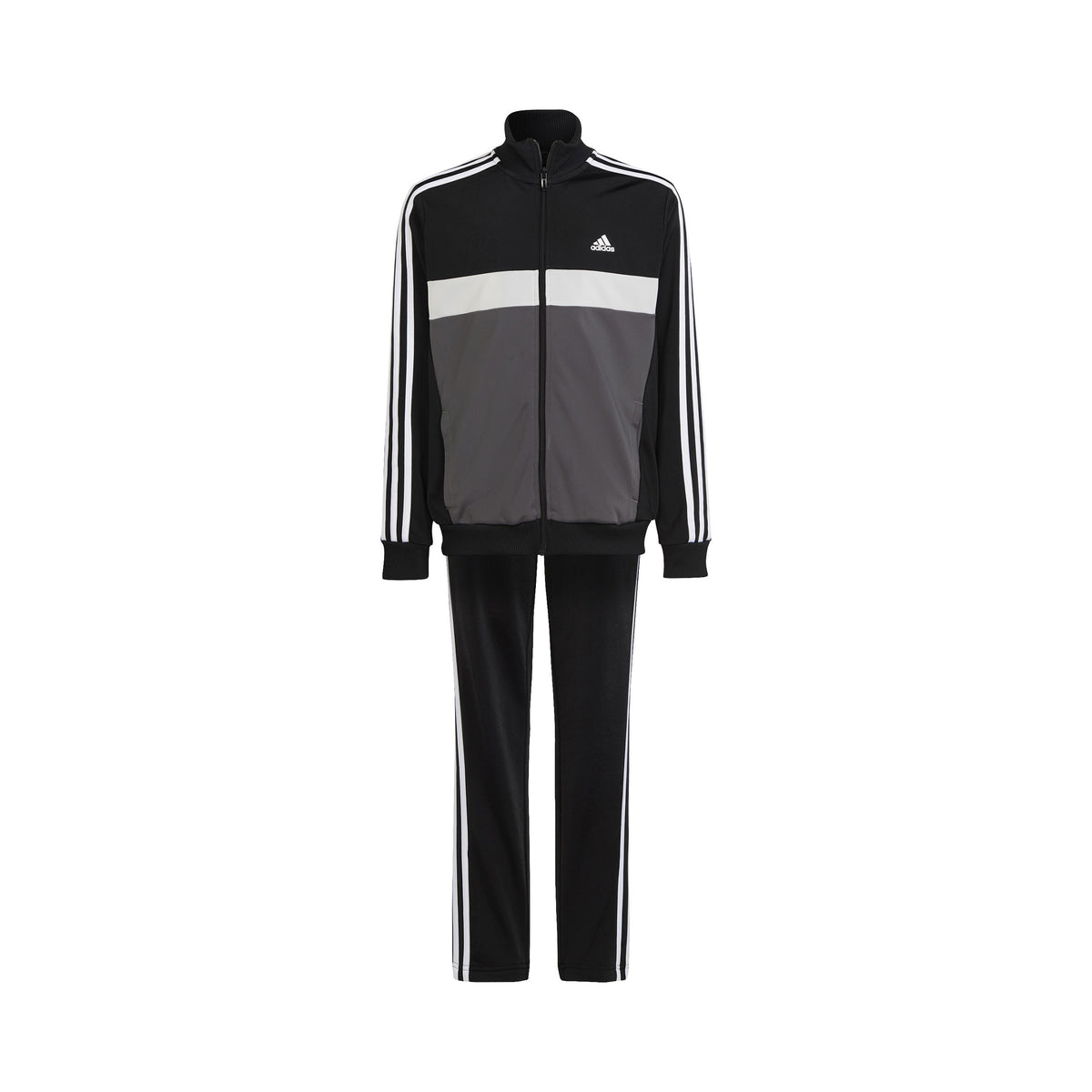 adidas 3Stripes Tréninkový souprava Děti - černá, šedá