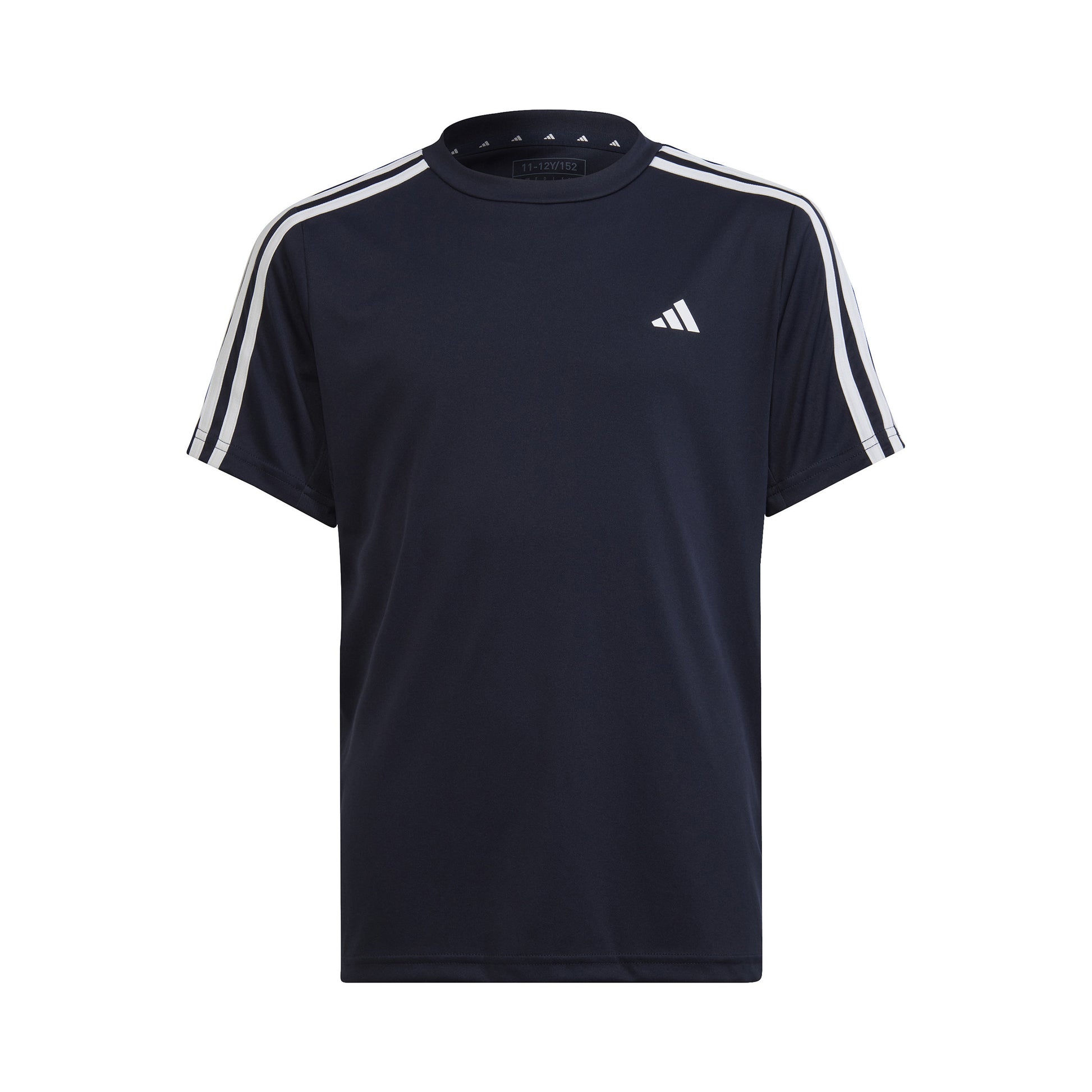 adidas Train AEROREADY 3-Stripes Regular-Fit Tričko Chlapci - tmavě modrá, bílá