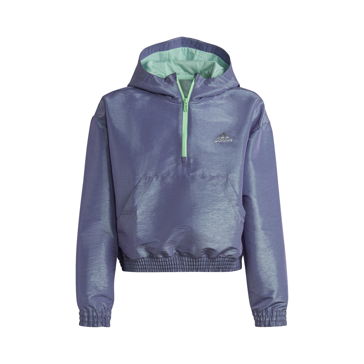 adidas Dance Loose Fit Woven Half-Zip Hooded Tréninková bunda Dívky - fialová, mint
