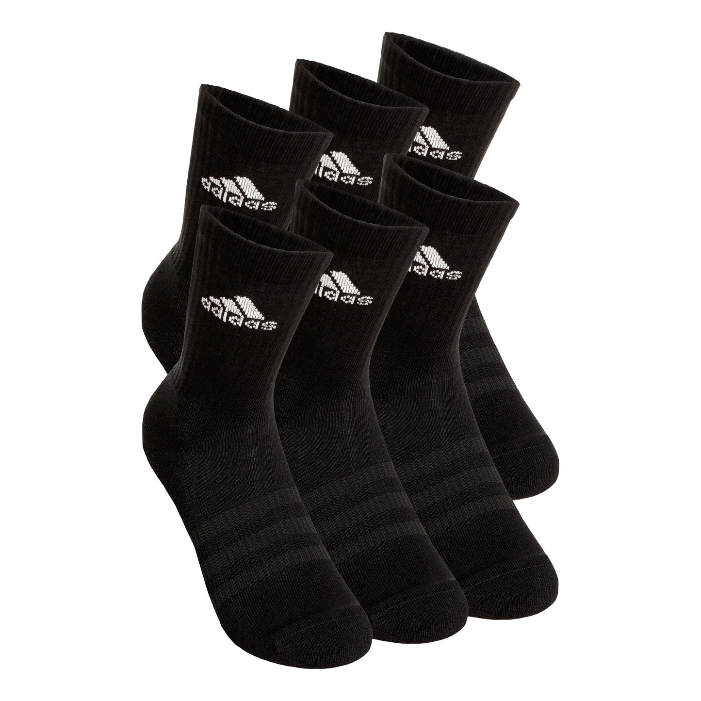 adidas Crew Sportswear Ankle Sportovní Ponožky 6ks Balení-Černá,Bílá