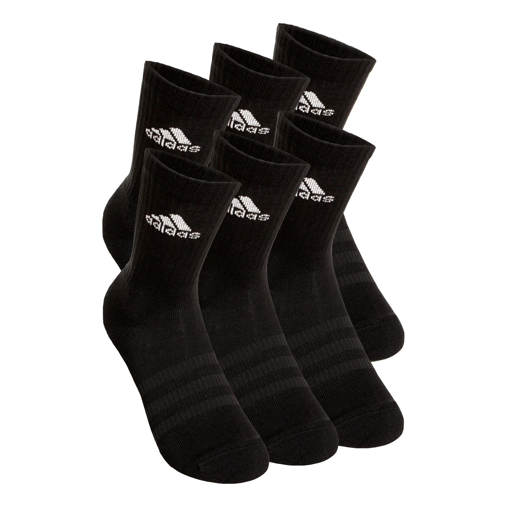 adidas Crew Sportswear Ankle Sportovní Ponožky 6ks Balení-Černá,Bílá