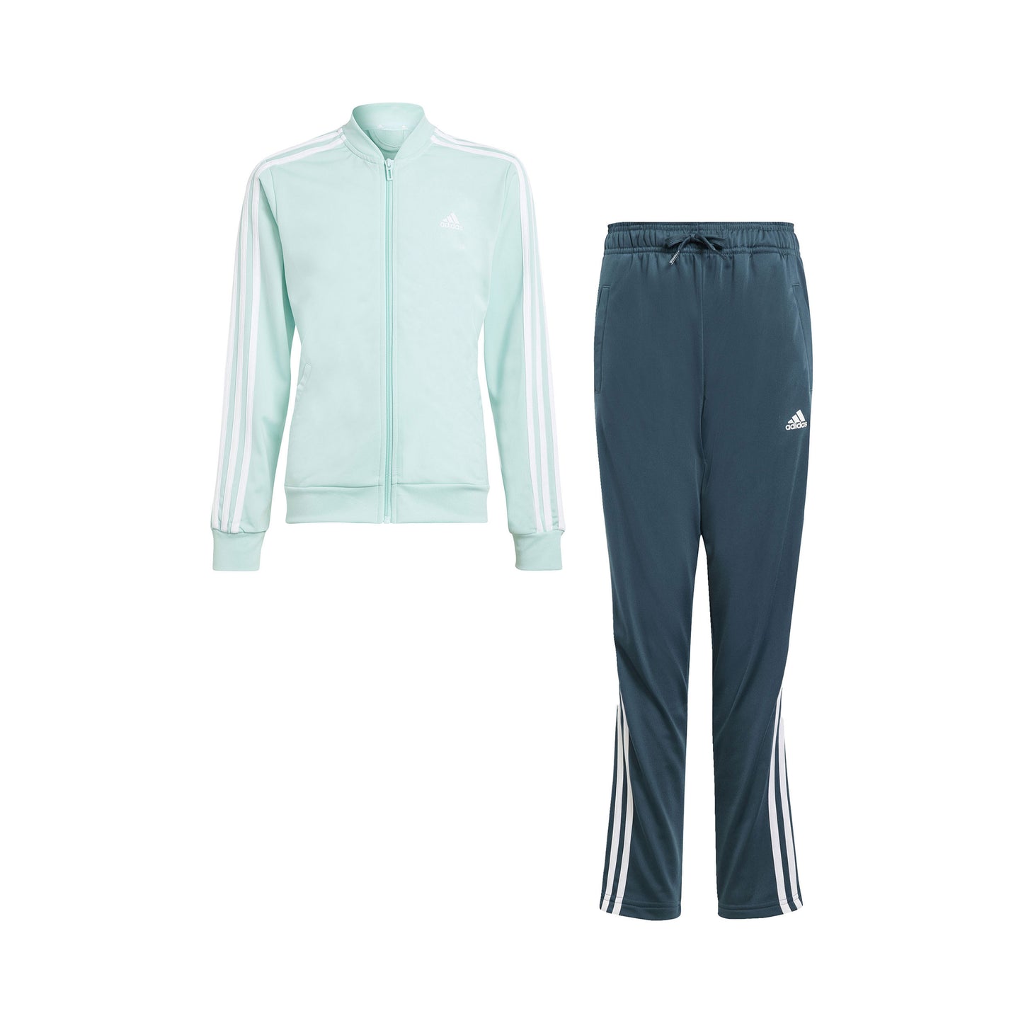 adidas 3Stripes Tréninkový souprava Dívky - mint, petrolejová