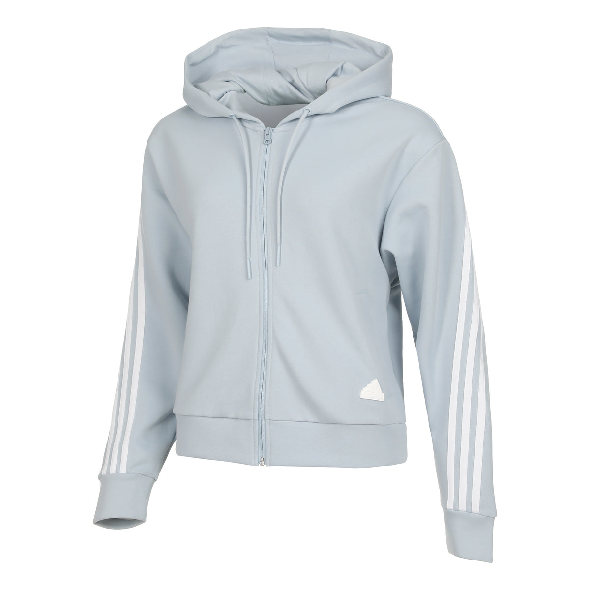 adidas Linear French Terry Mikina s kapucí Dámy - blaugrau, bílá