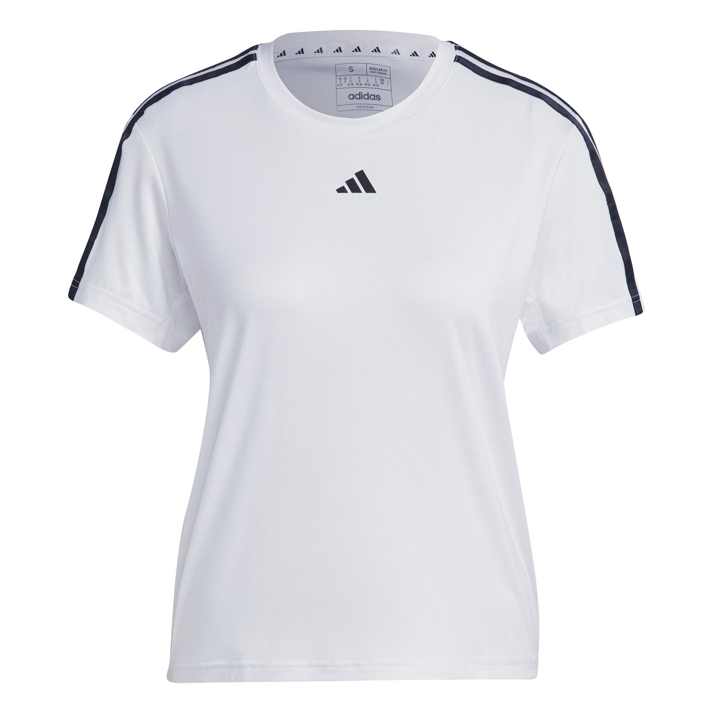 adidas Essentials 3 Stripes Tričko Dámy - bílá, černá