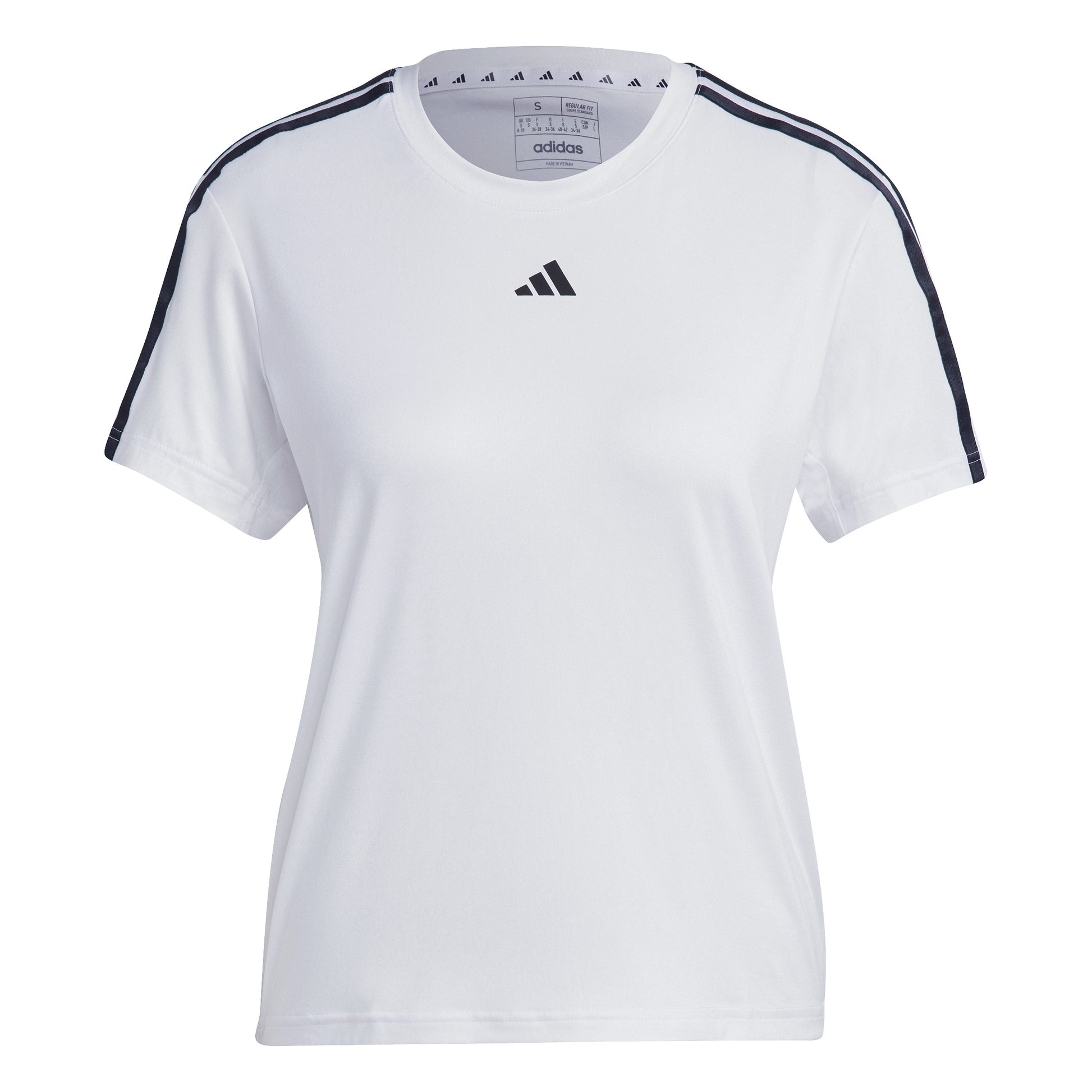 adidas Essentials 3 Stripes Tričko Dámy - bílá, černá